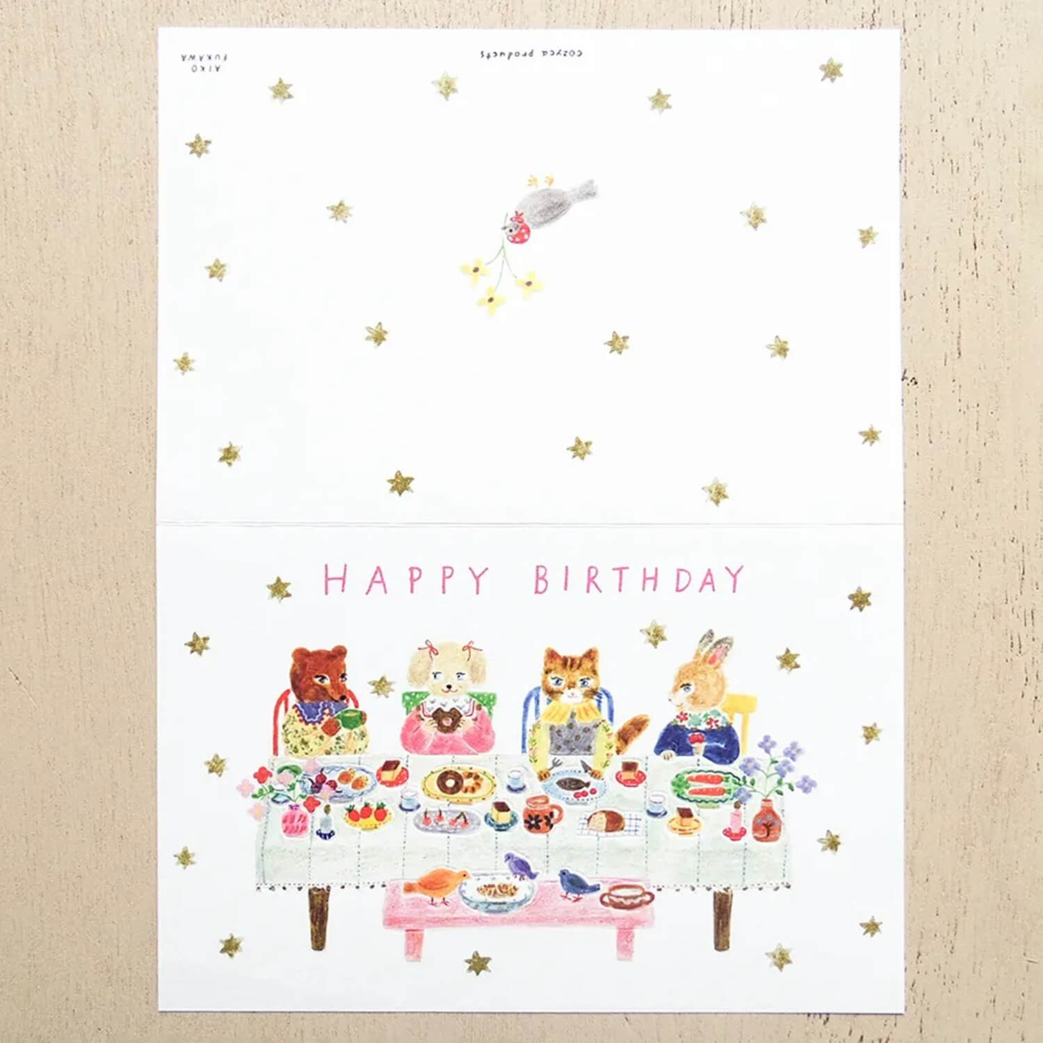 Aiko Fukawa Gold Foil Birthday Card – Special Day