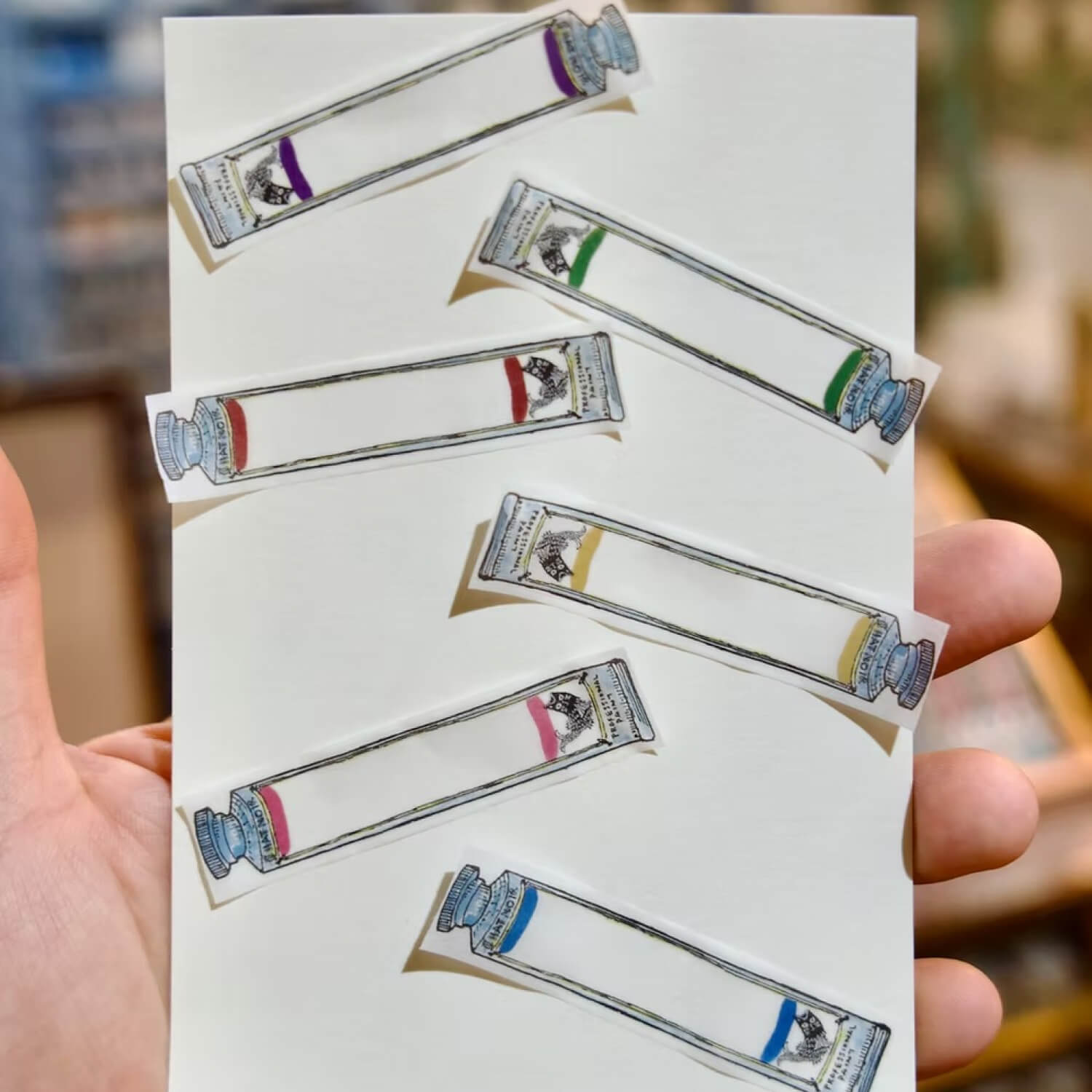 Akamegane Perforated Writable Washi Tape – Paint Tubes