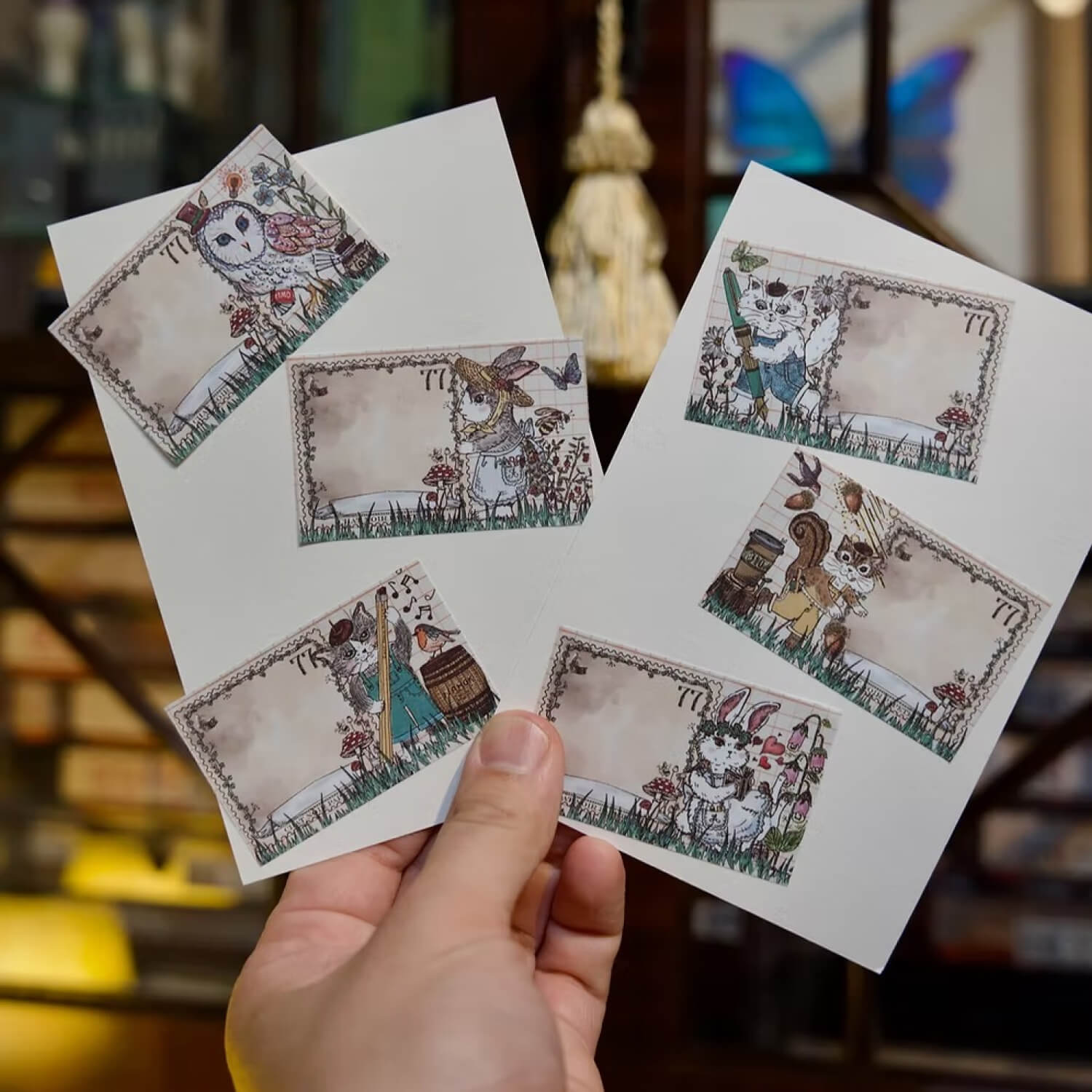 Akamegane Roll Sticky Notes – Helping with Stamps