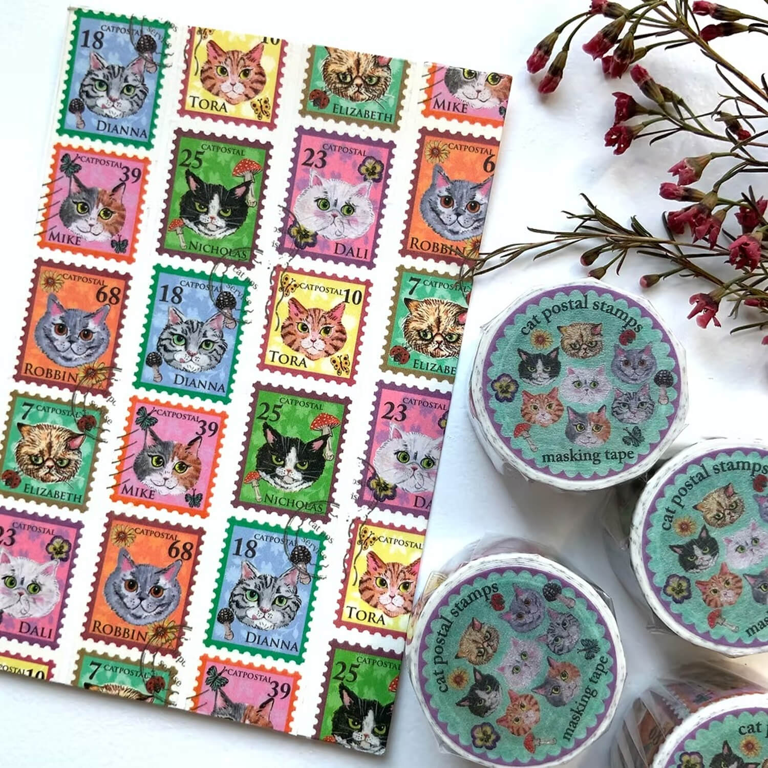 Akamegane Washi Tape – Cat Postal Service