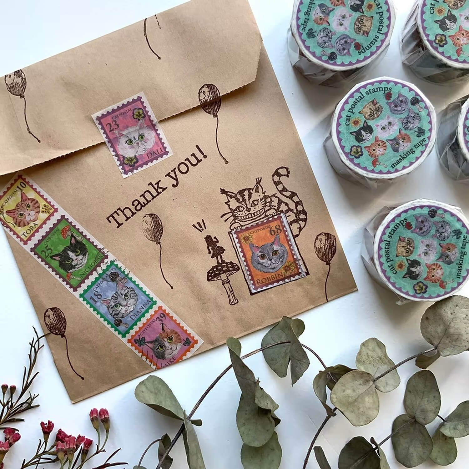 Akamegane Washi Tape – Cat Postal Service