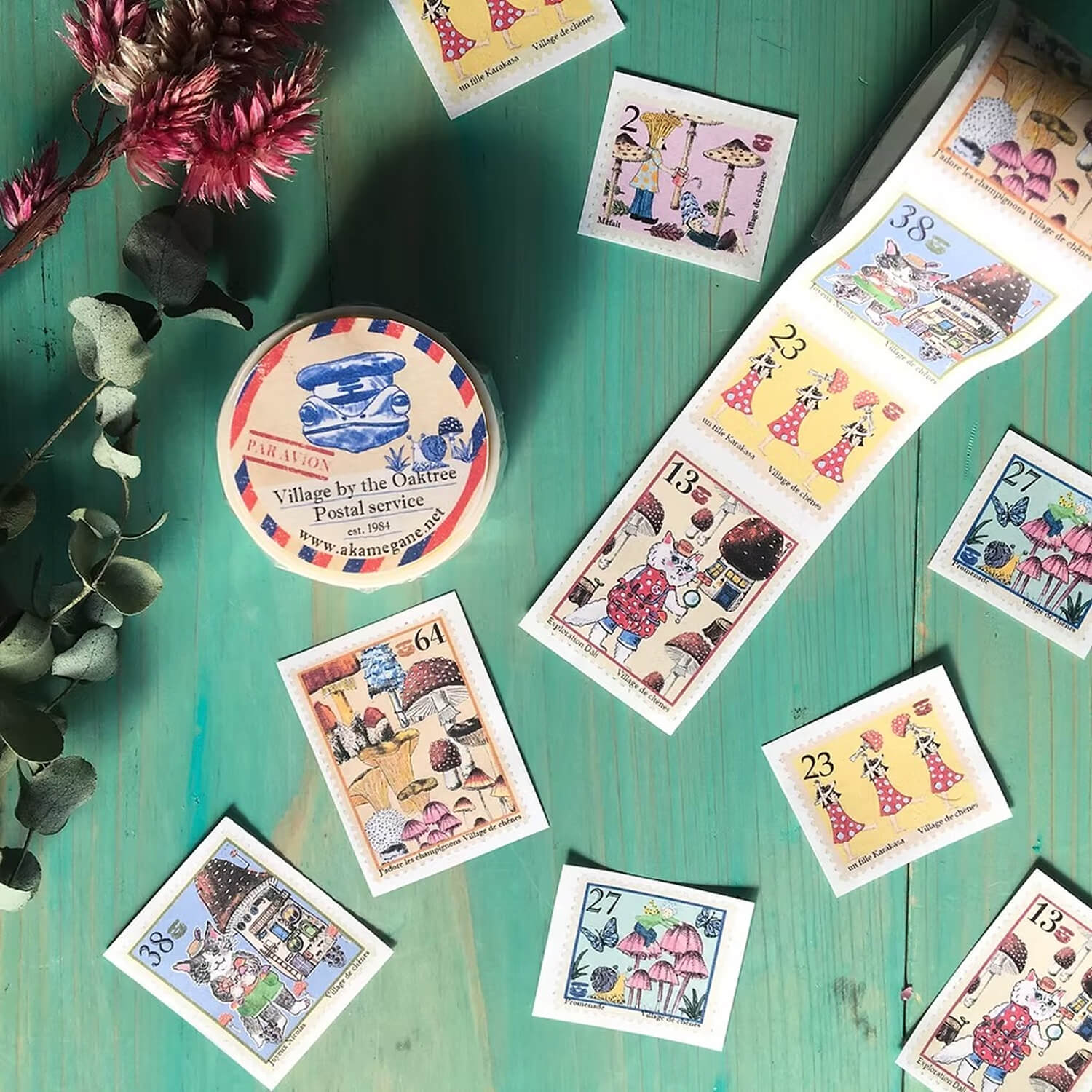 Akamegane Washi Tape – Village by the Oak Tree Postal Service