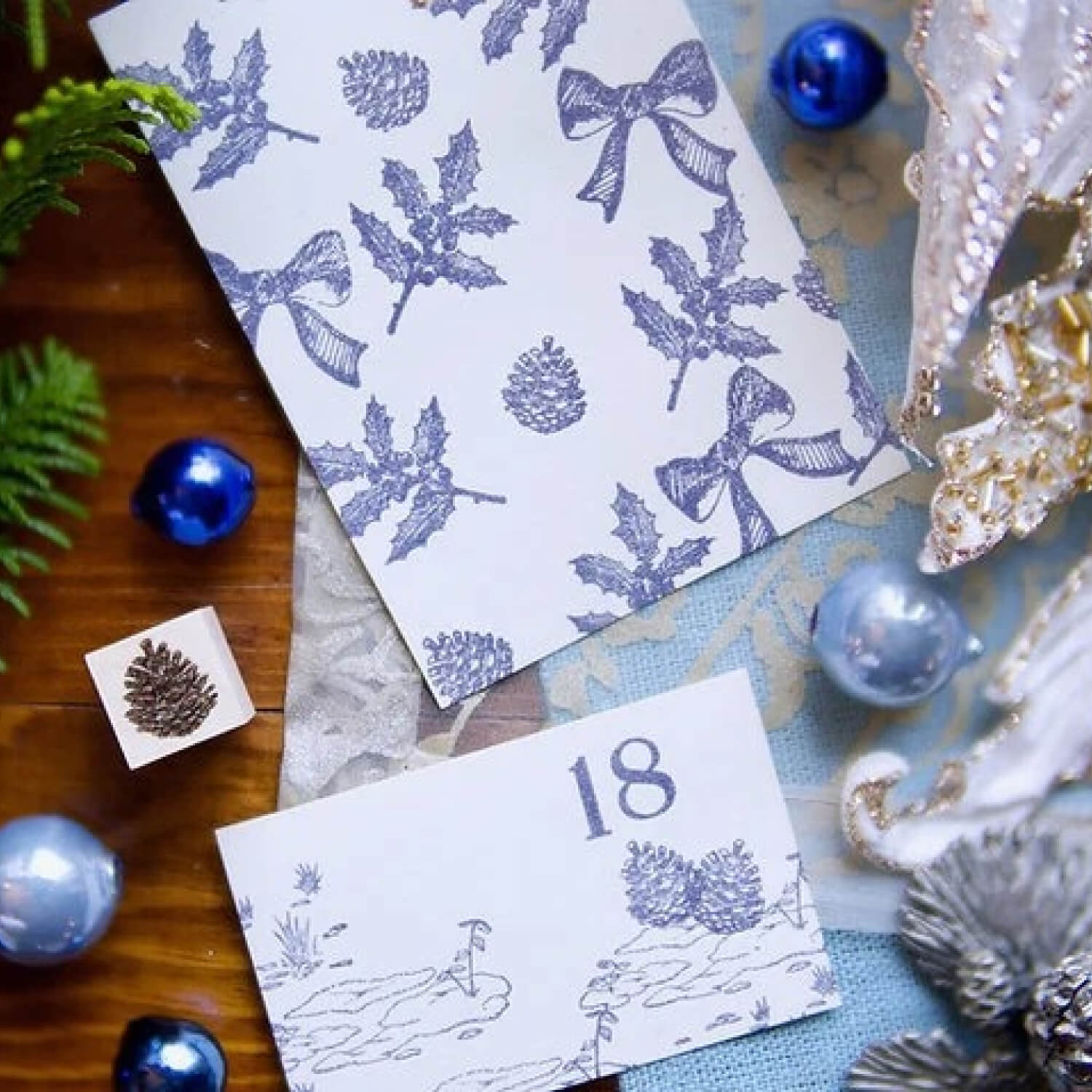 Akamegane Wood Mount Stamp Set – Lady C’s Collection: Winter Greetings