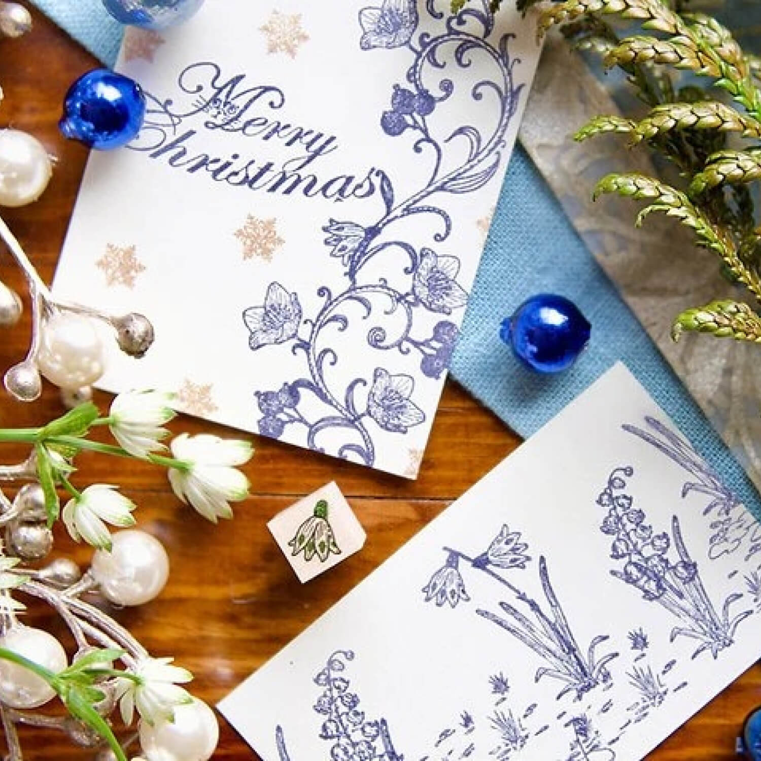Akamegane Wood Mount Stamp Set – Lady C’s Collection: Winter Greetings