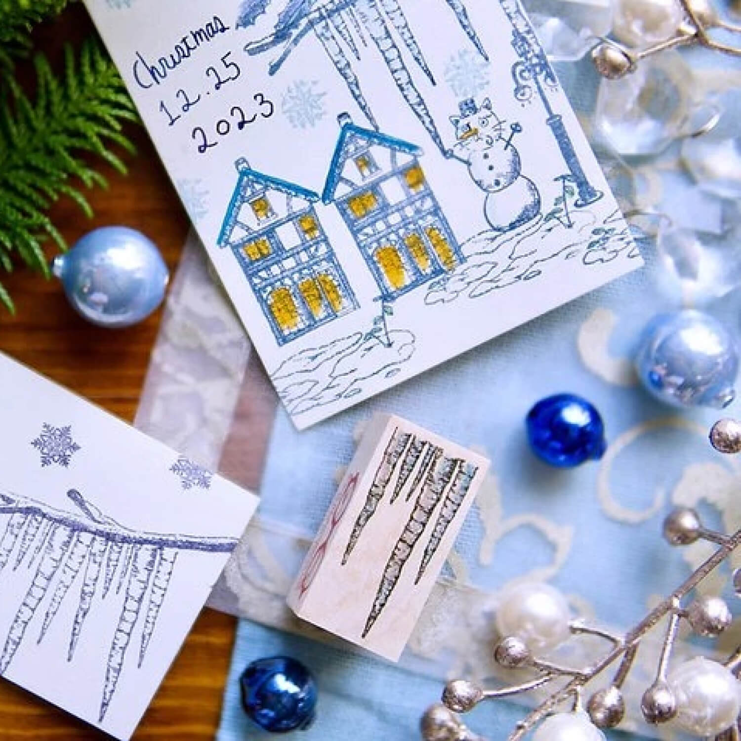 Akamegane Wood Mount Stamp Set – Lady C’s Collection: Winter Greetings
