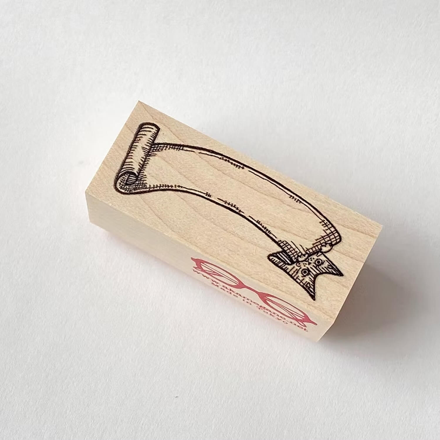 Akamegane Wood Mount Stamp – Banner