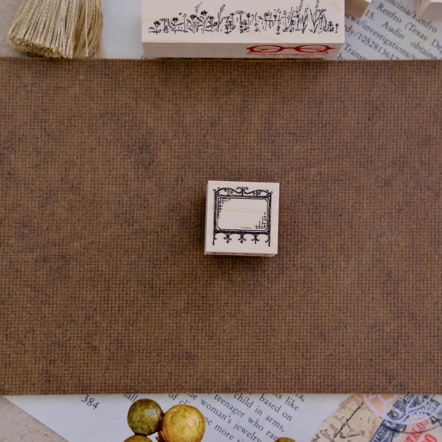 Akamegane Wood Mount Stamp – Iron Signboard