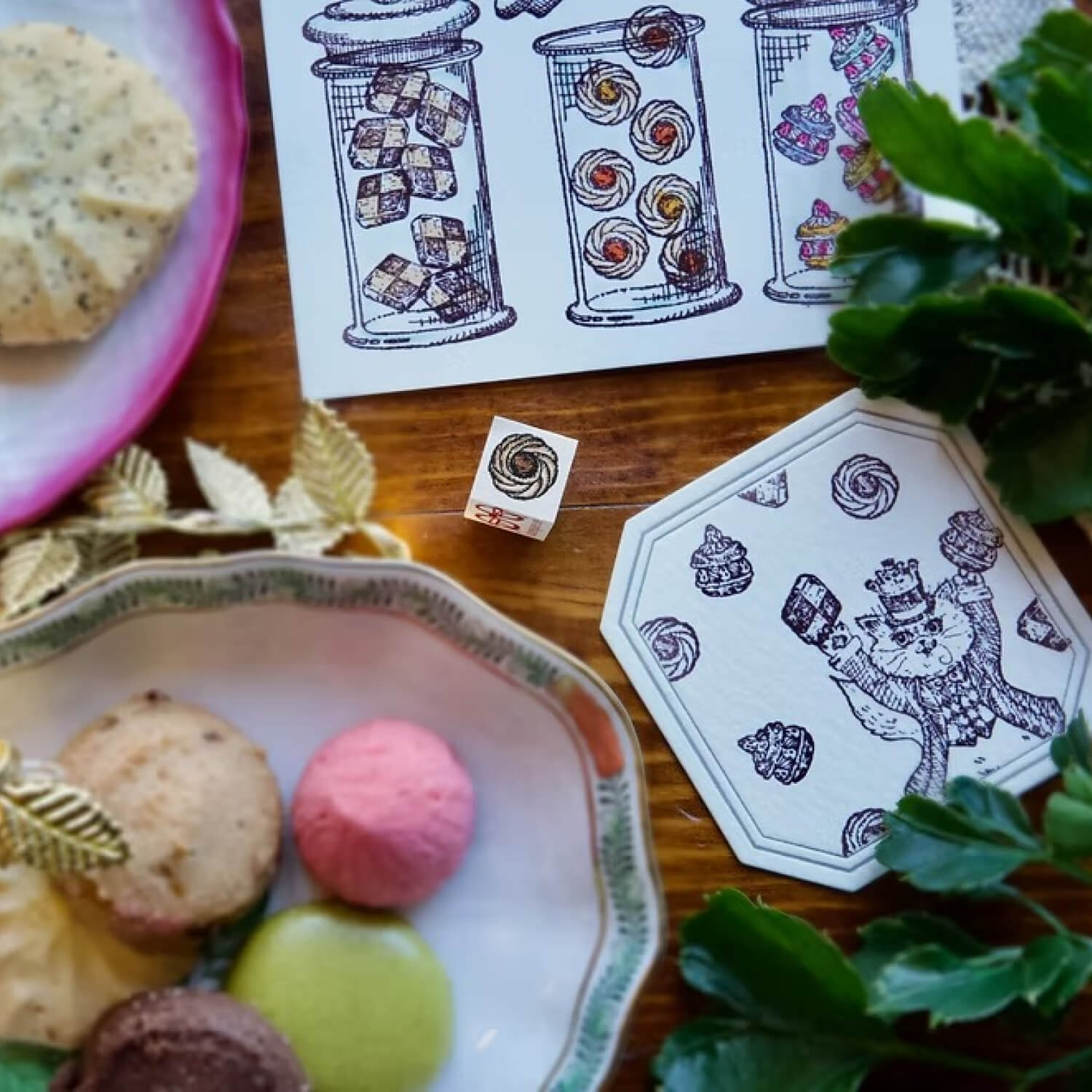 Akamegane Wood Mount Stamp – Jelly Cookie