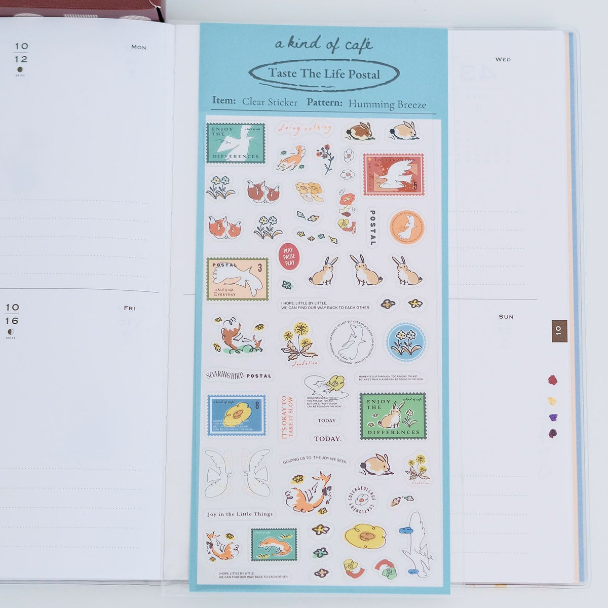 A kind of café Clear Sticker Sheet