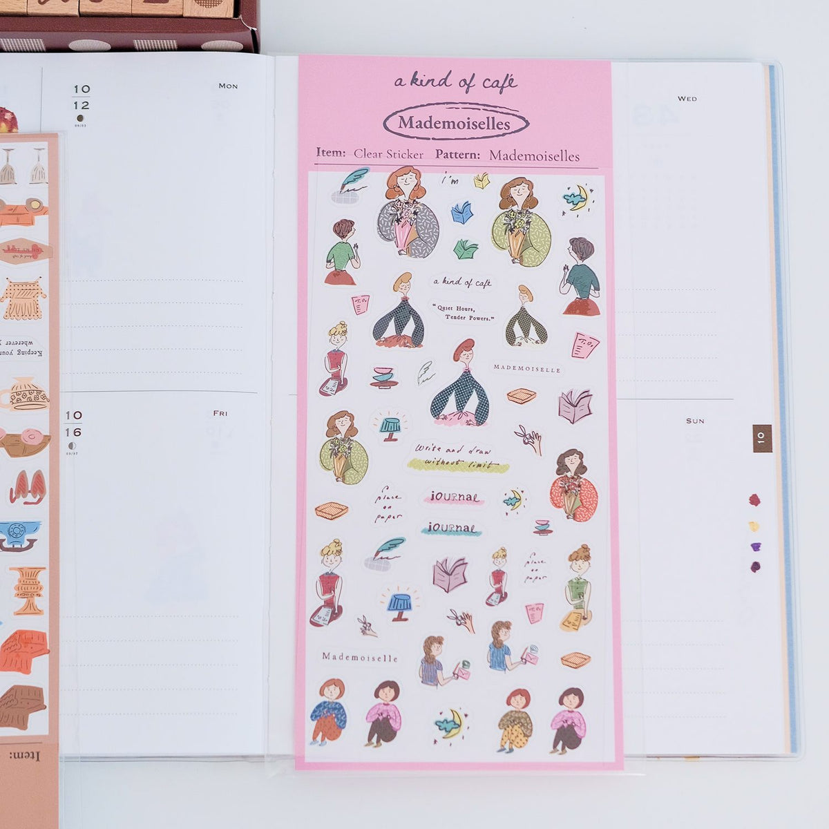 A kind of café Clear Sticker Sheet