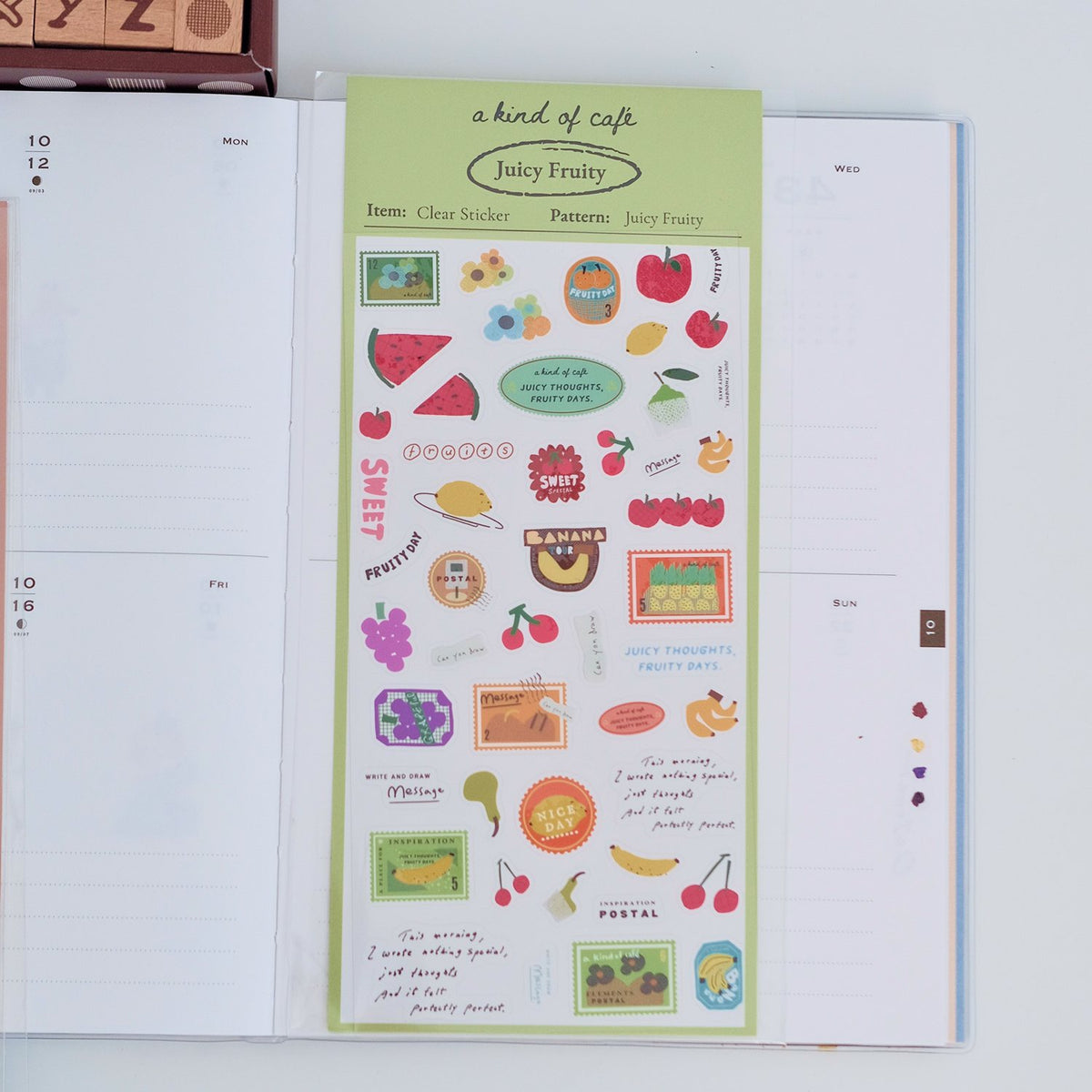 A kind of café Clear Sticker Sheet