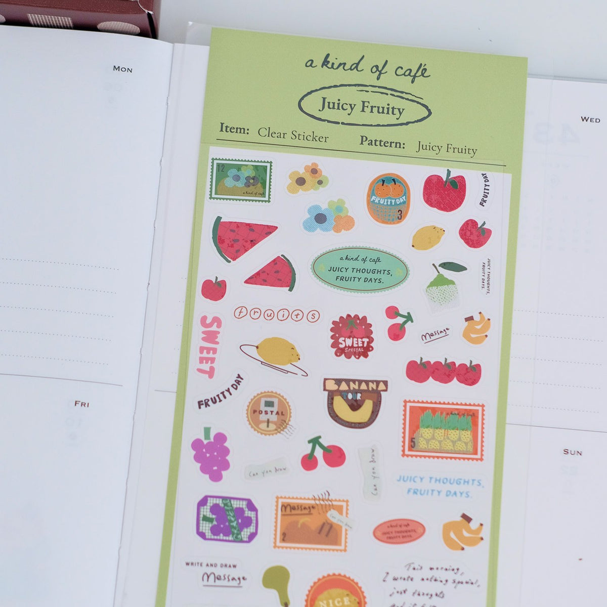 A kind of café Clear Sticker Sheet