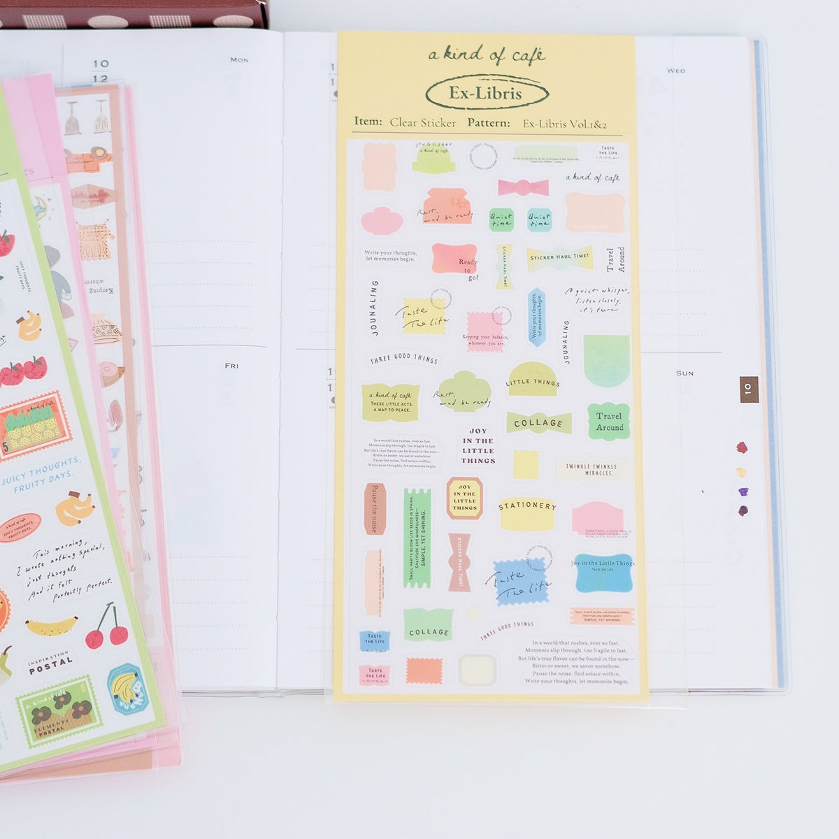 A kind of café Clear Sticker Sheet