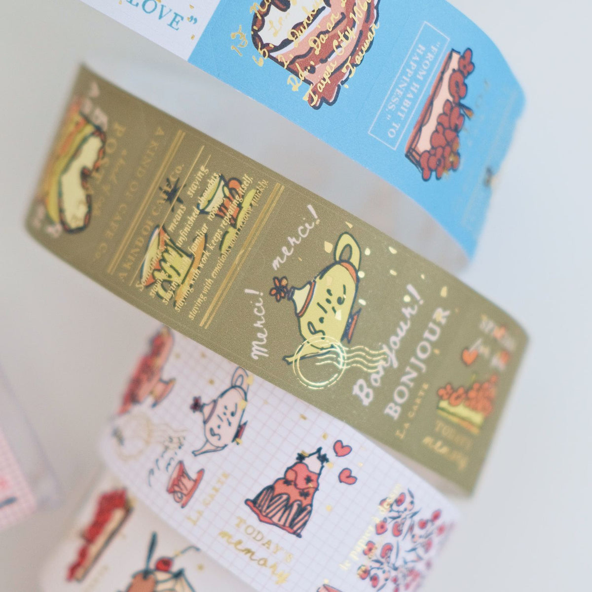 A kind of café Foil Sticker Roll – Afternoon Tea