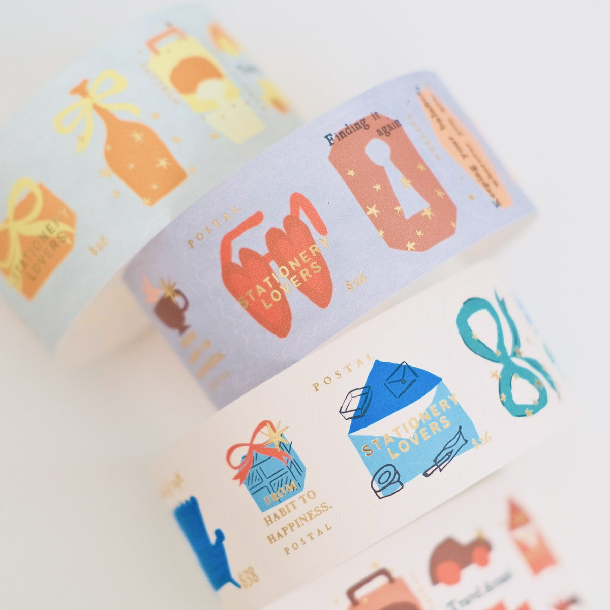A kind of café Foil Sticker Roll – Travel Around