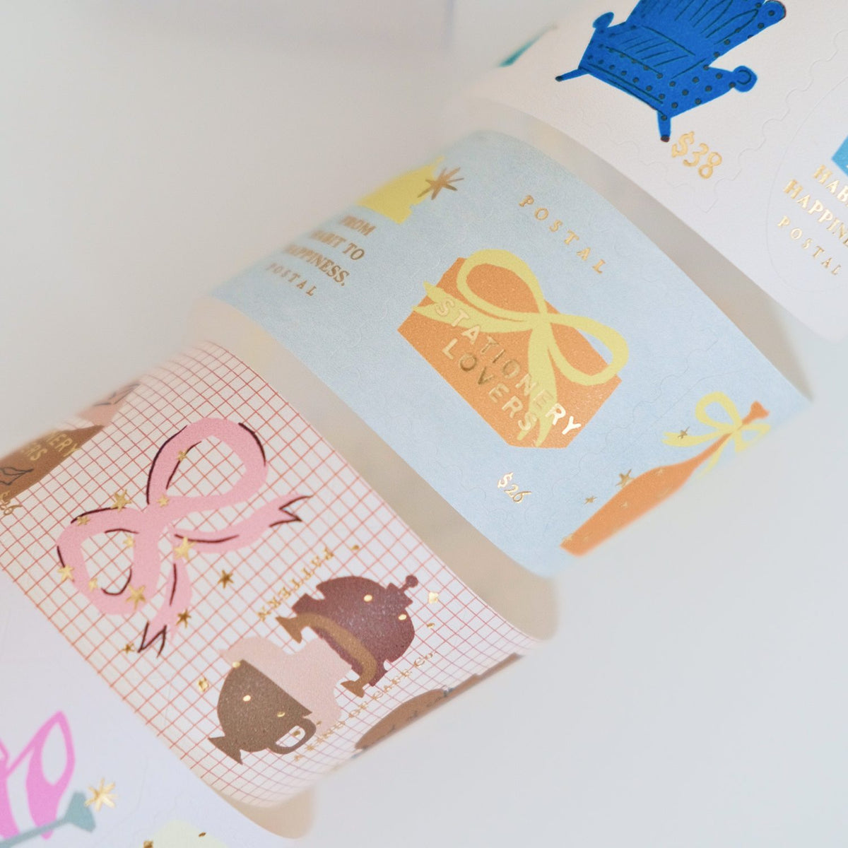 A kind of café Foil Sticker Roll – Travel Around