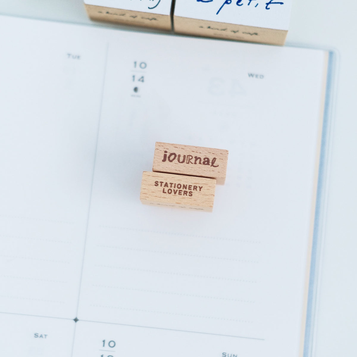 A kind of café Journal Text Stamp