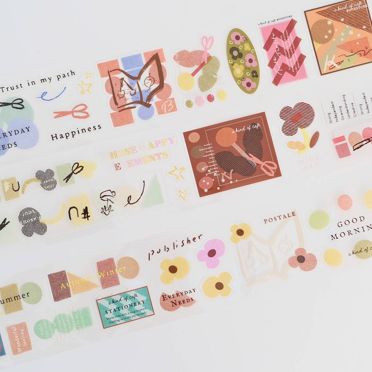 A kind of café Kiss-Cut PET Tape – Elements
