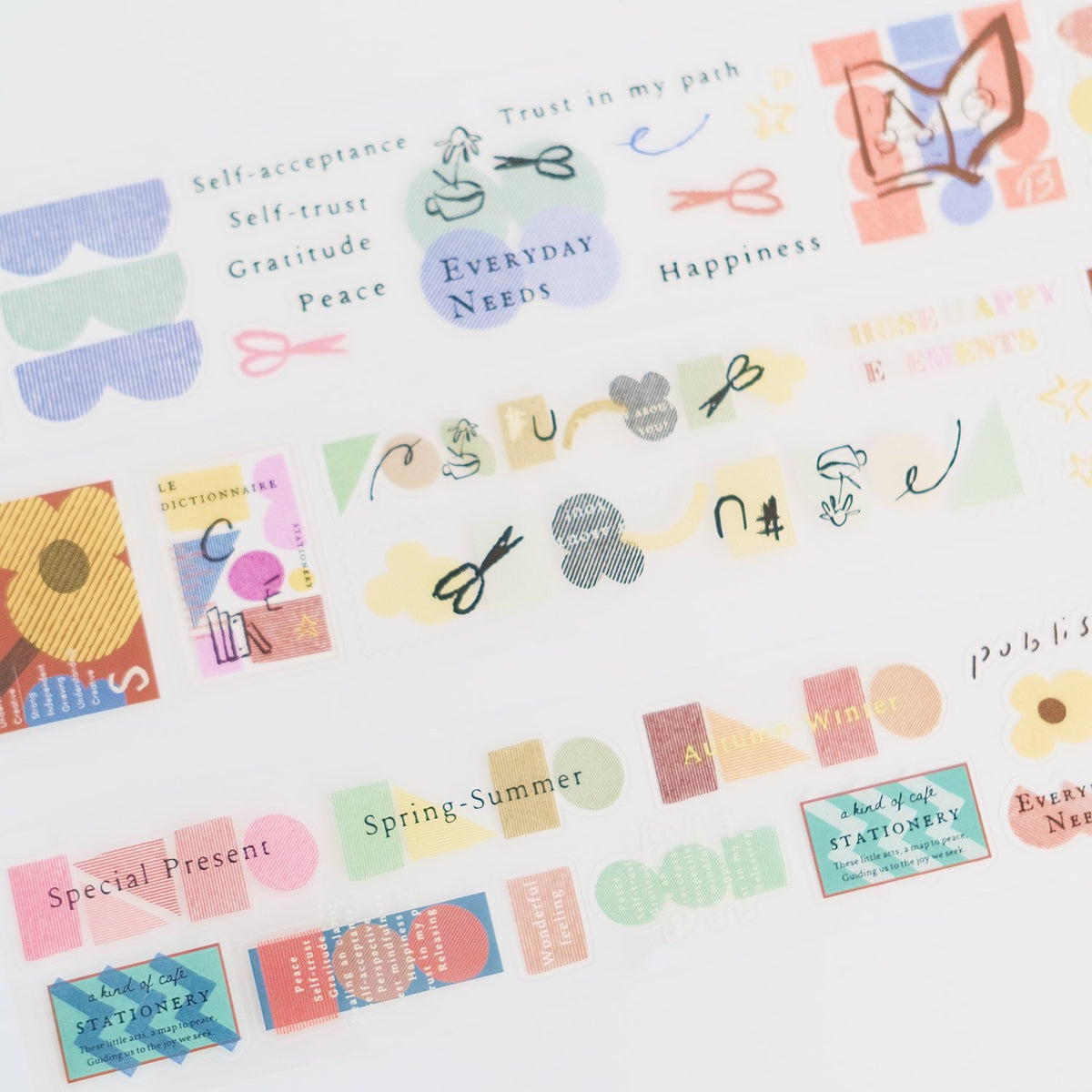 A kind of café Kiss-Cut PET Tape – Elements