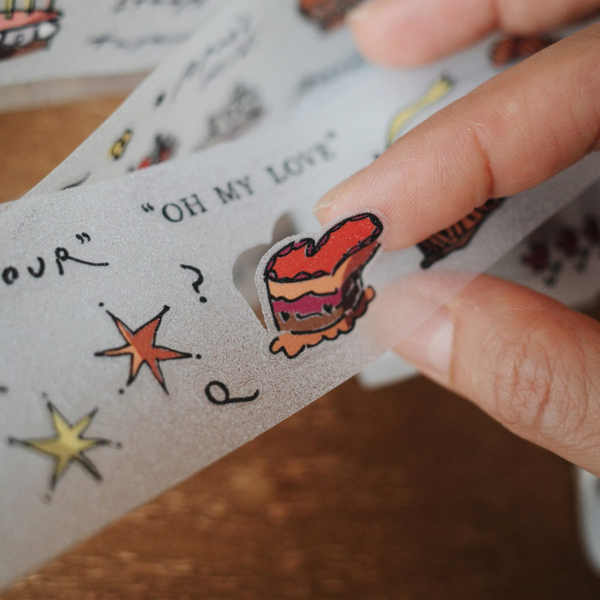 A kind of café Kiss-Cut PET Tape – French Afternoon
