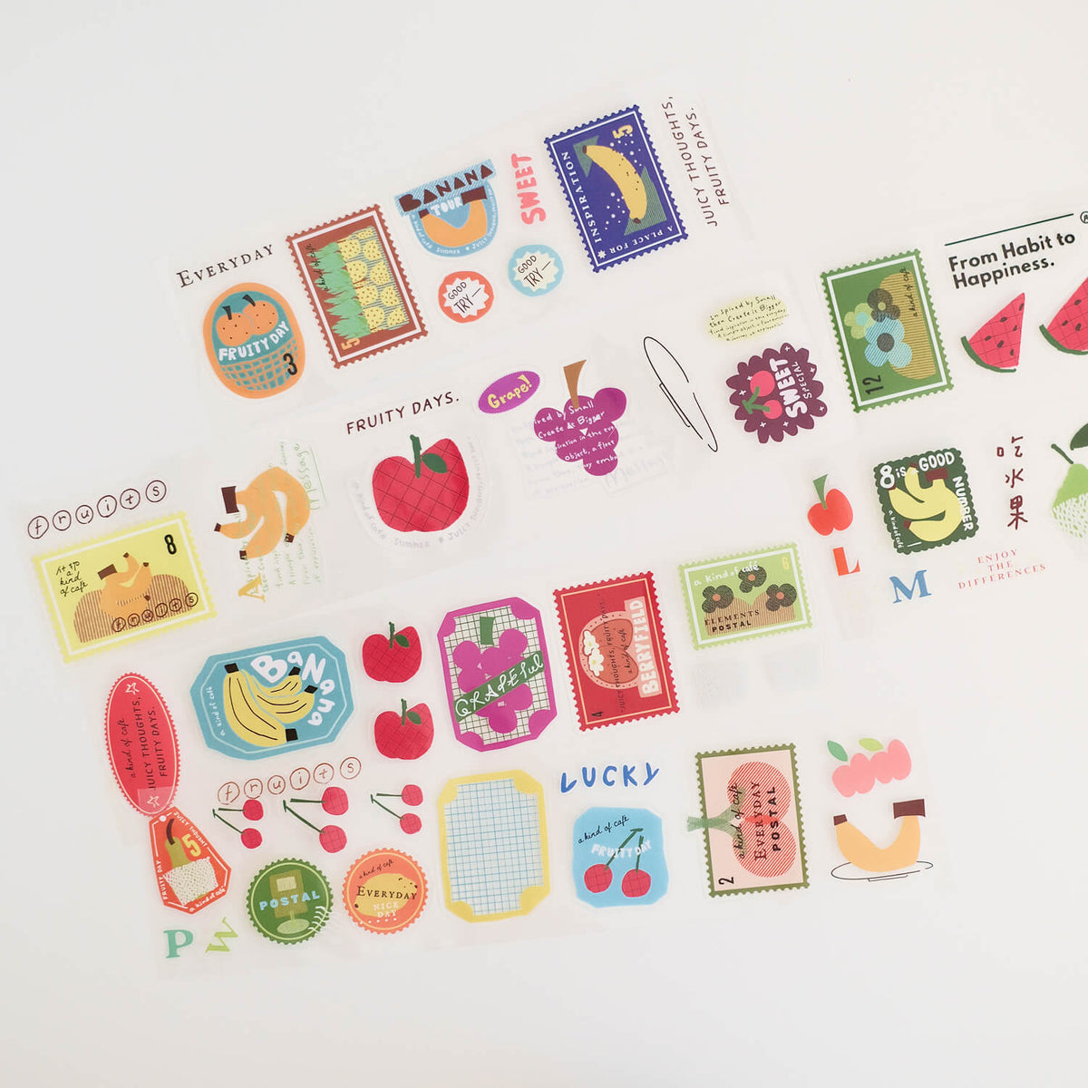 A kind of café Kiss-Cut PET Tape – Juicy Fruity