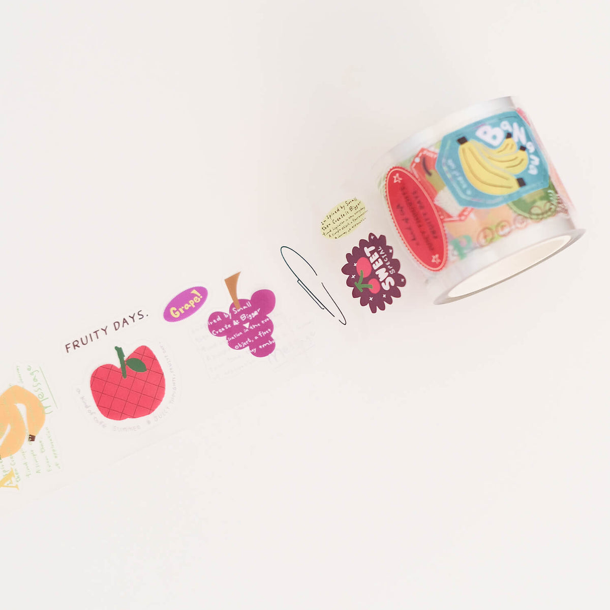 A kind of café Kiss-Cut PET Tape – Juicy Fruity