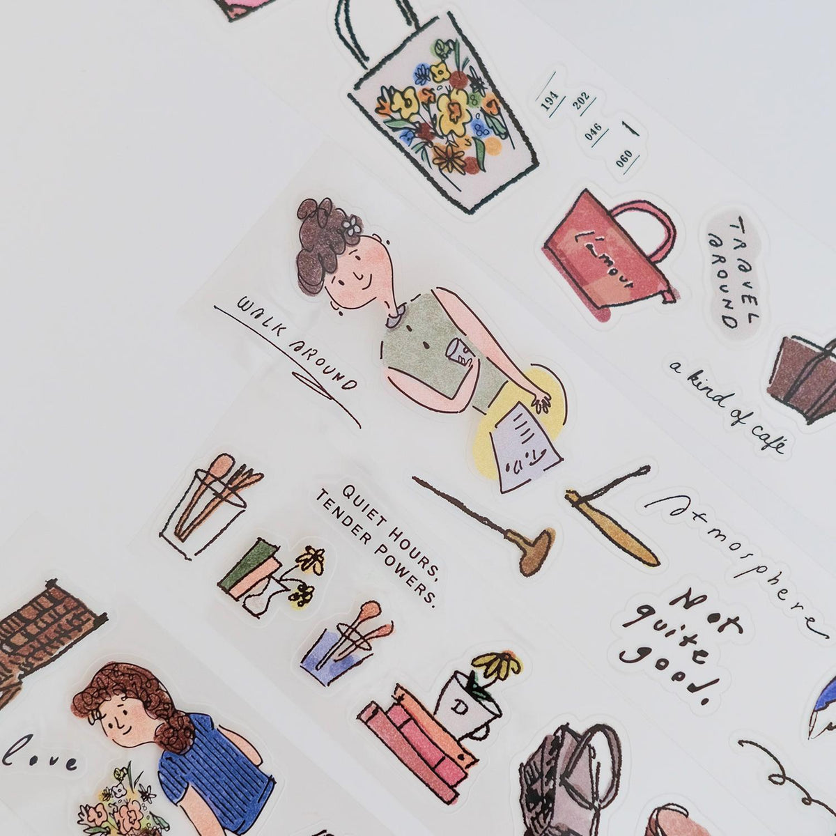 A kind of café Kiss-Cut PET Tape – Mademoiselle