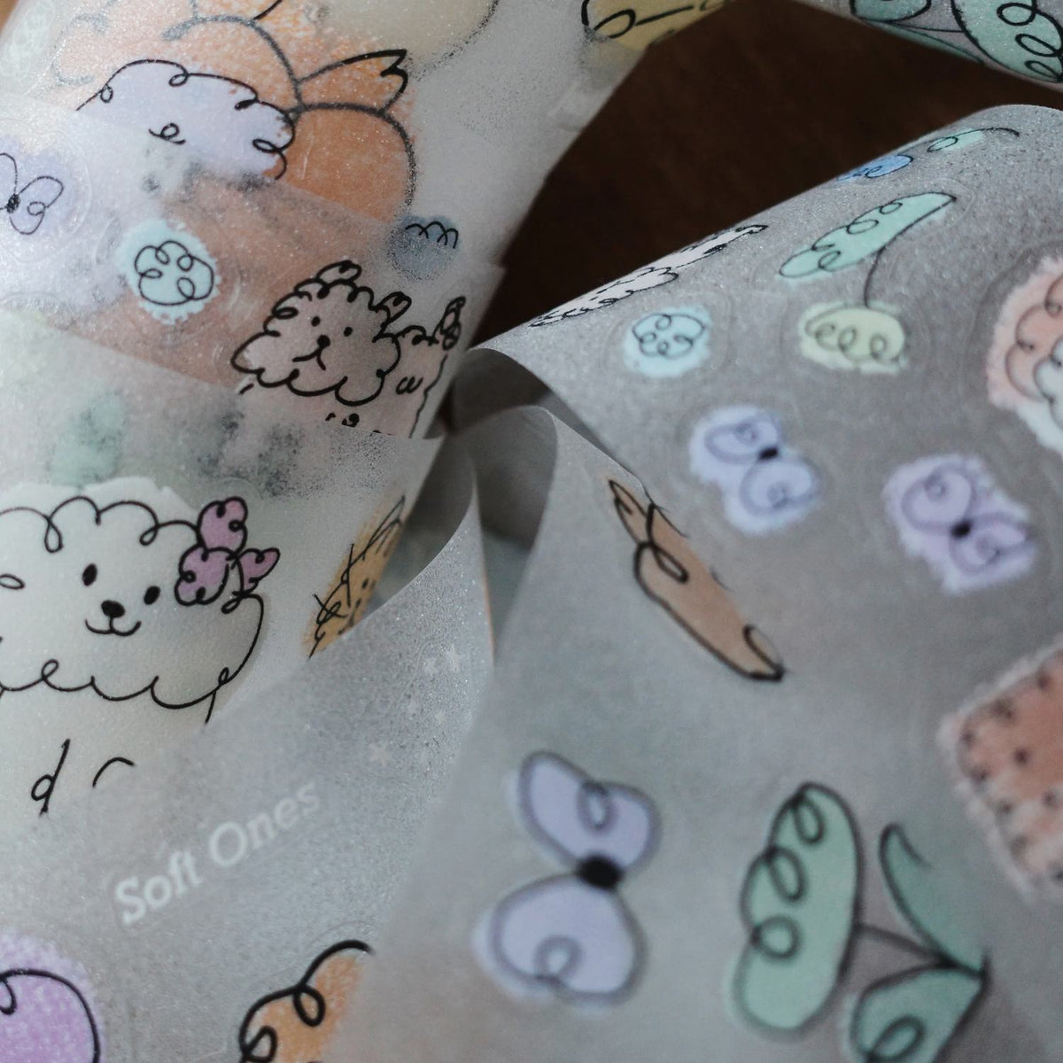 A kind of café Kiss-Cut PET Tape – Soft Ones