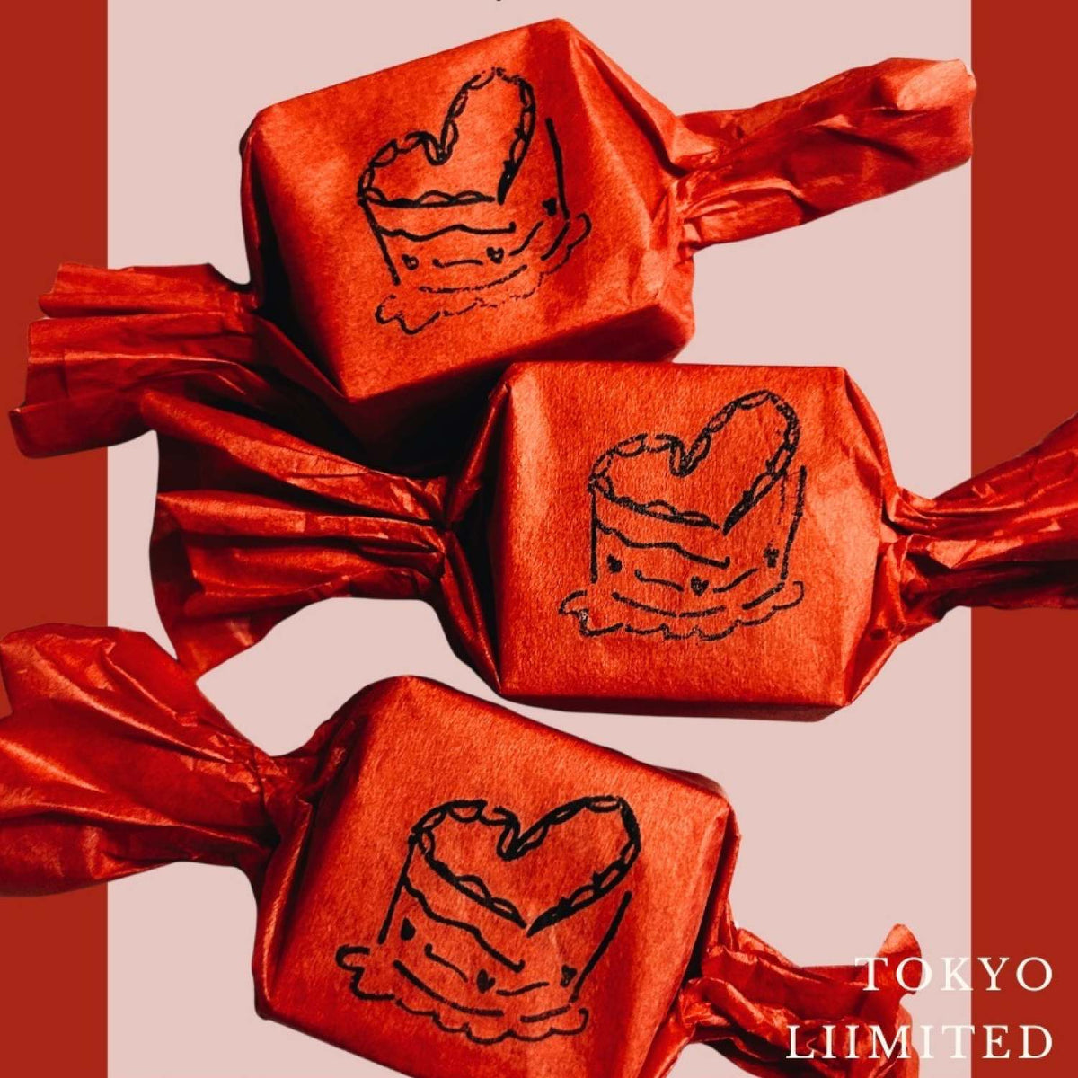 A kind of café Tokyo Limited Heart Cake Wooden Stamp