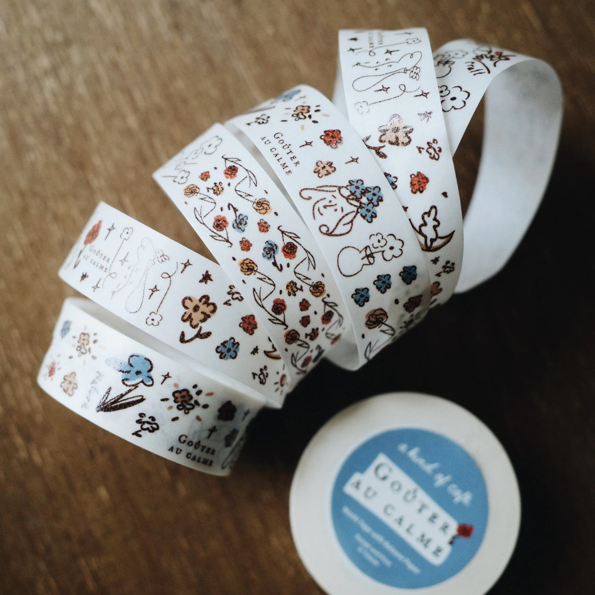 A kind of café Washi Tape with Release Paper - Goûter au calme