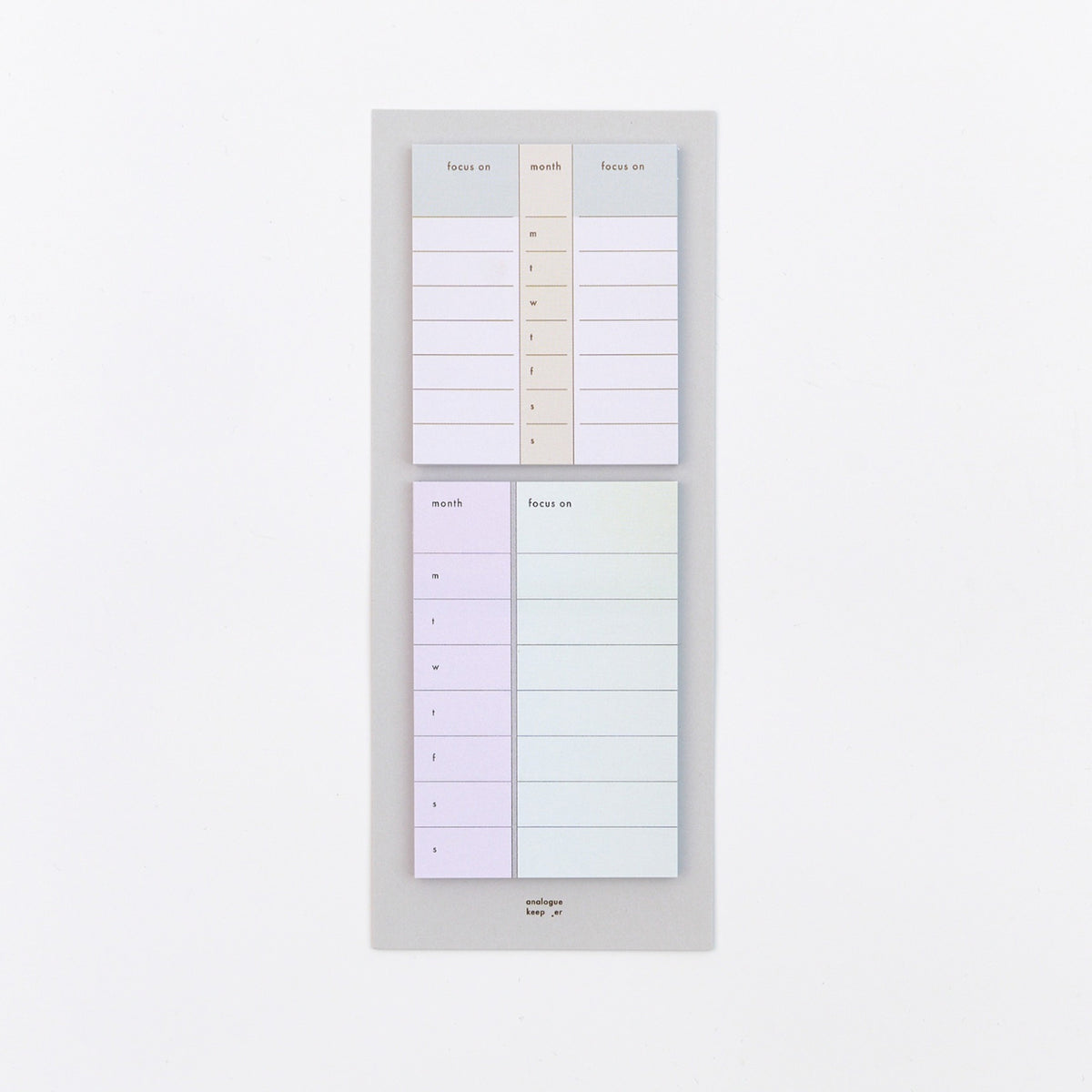 Analogue Keeper Sticky Tracker - Week