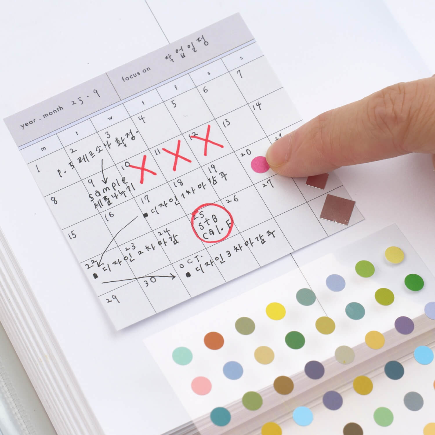 Analogue Keeper Sticky Tracker – Month