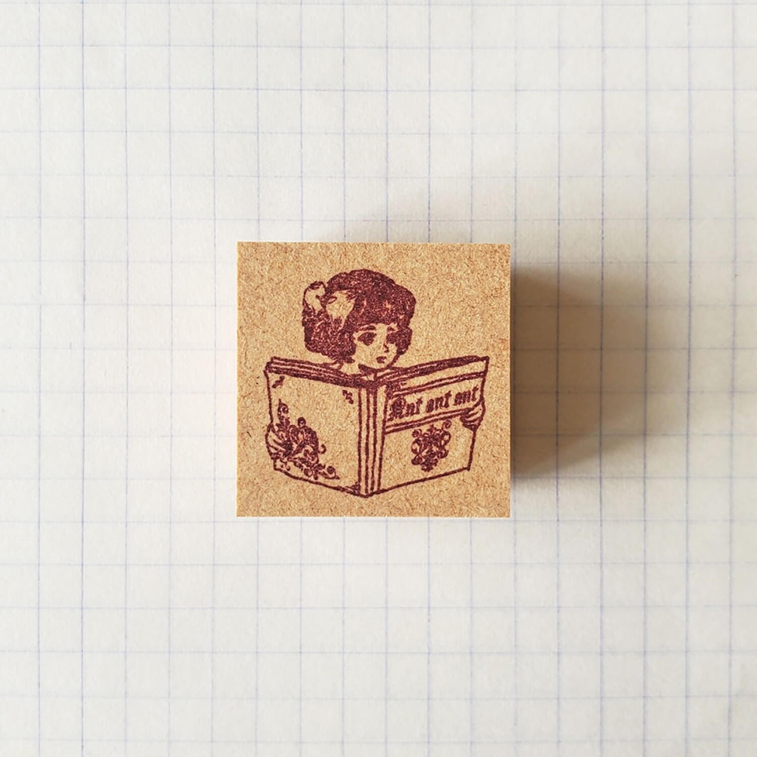 Ant's Rubber Stamp – Reading Girl