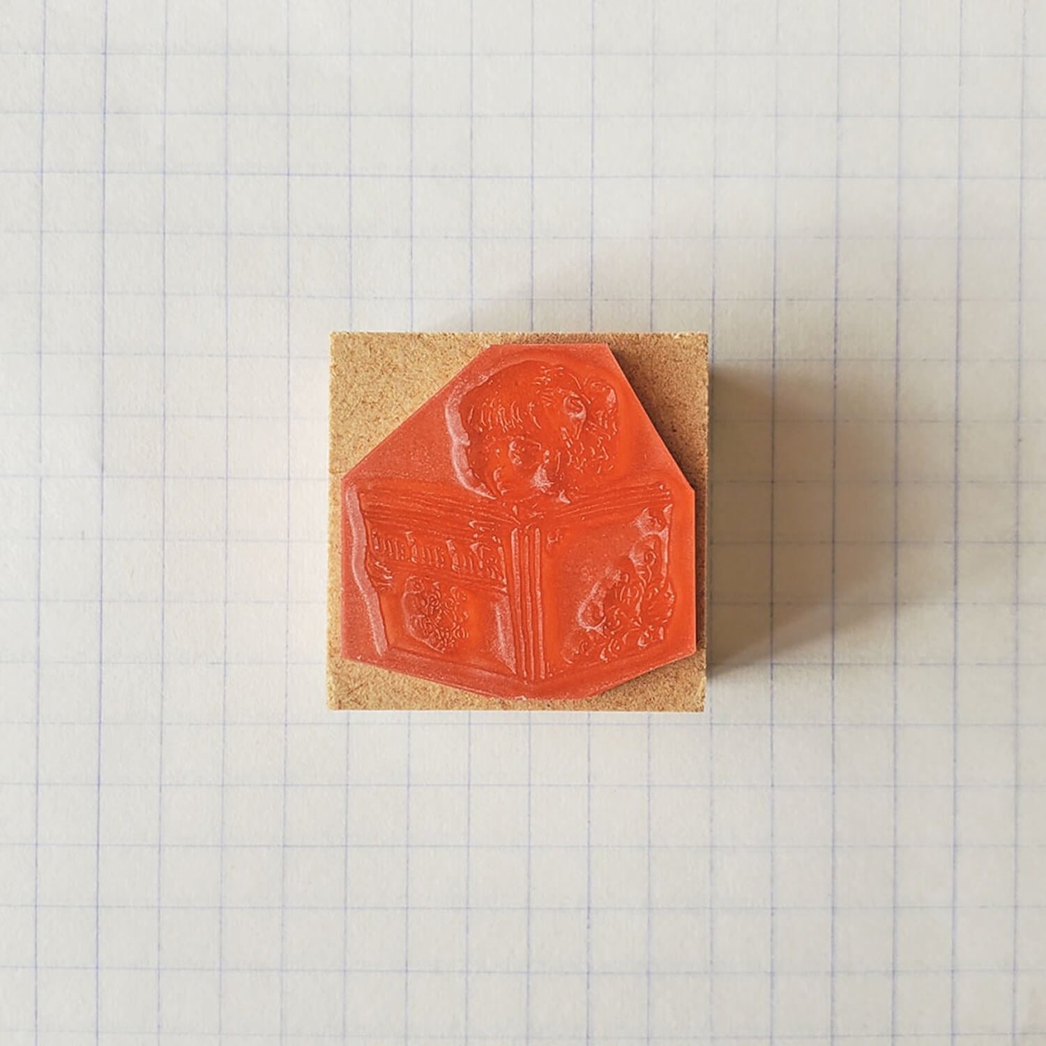 Ant's Rubber Stamp – Reading Girl