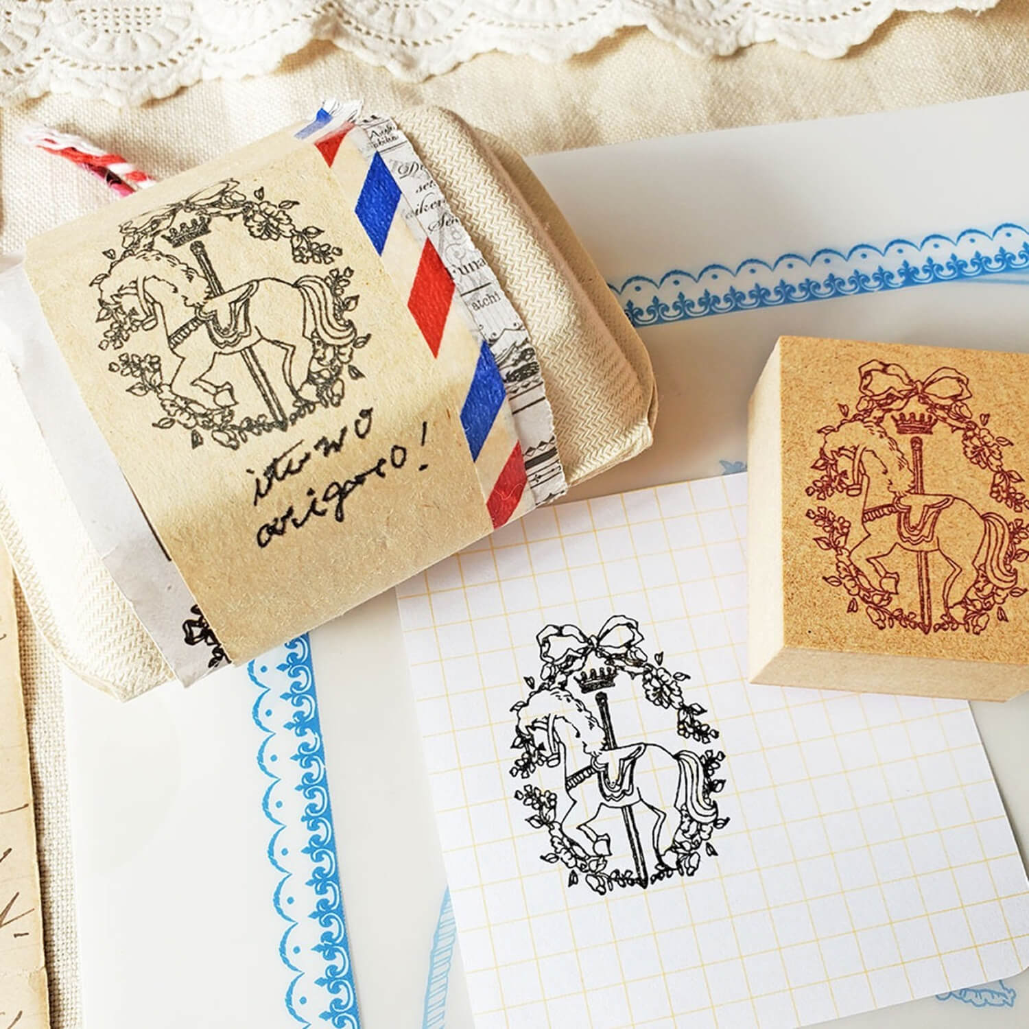 Ant's Rubber Stamp – Rocking Horse