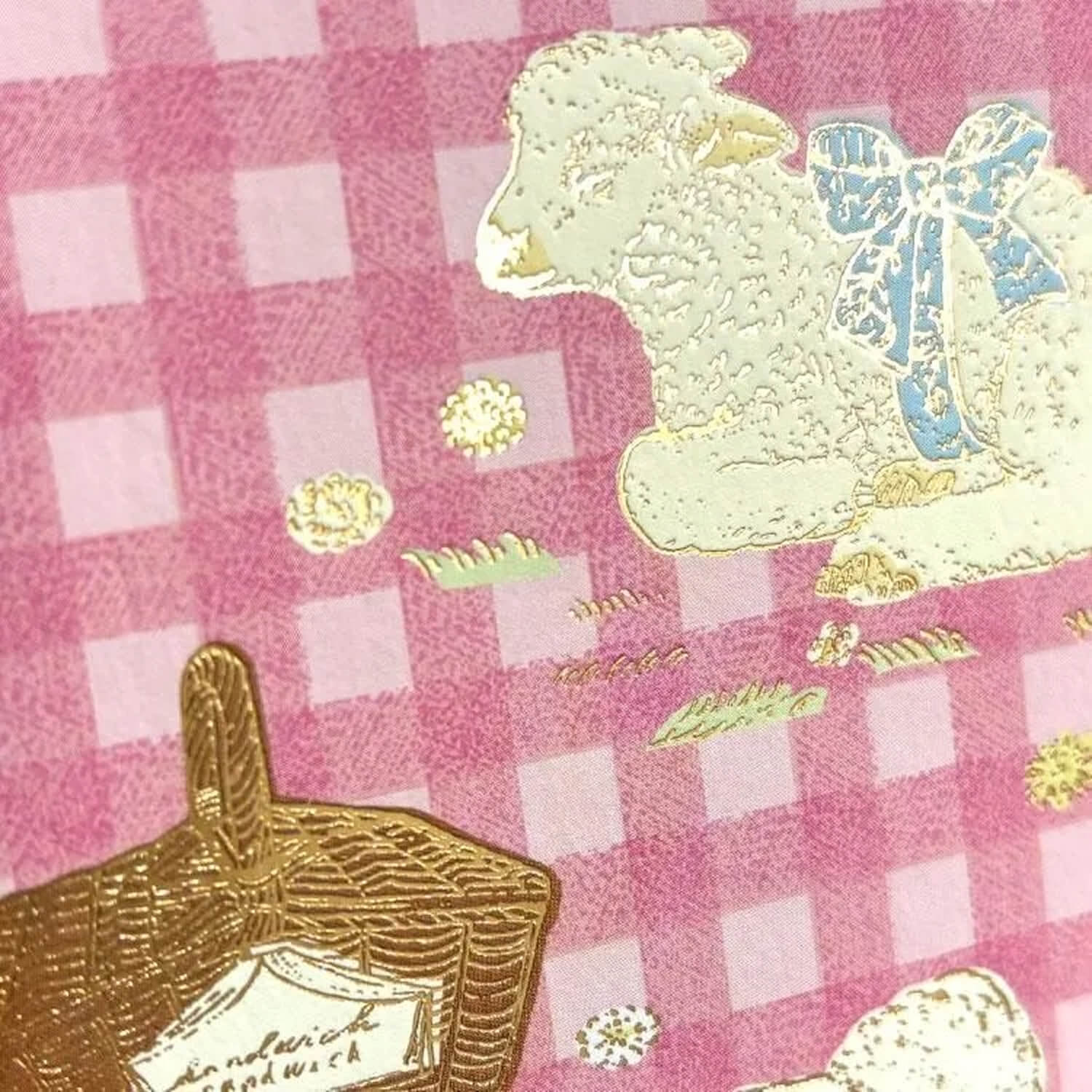 Aya Inoue Gold Foil Postcard – Sheep