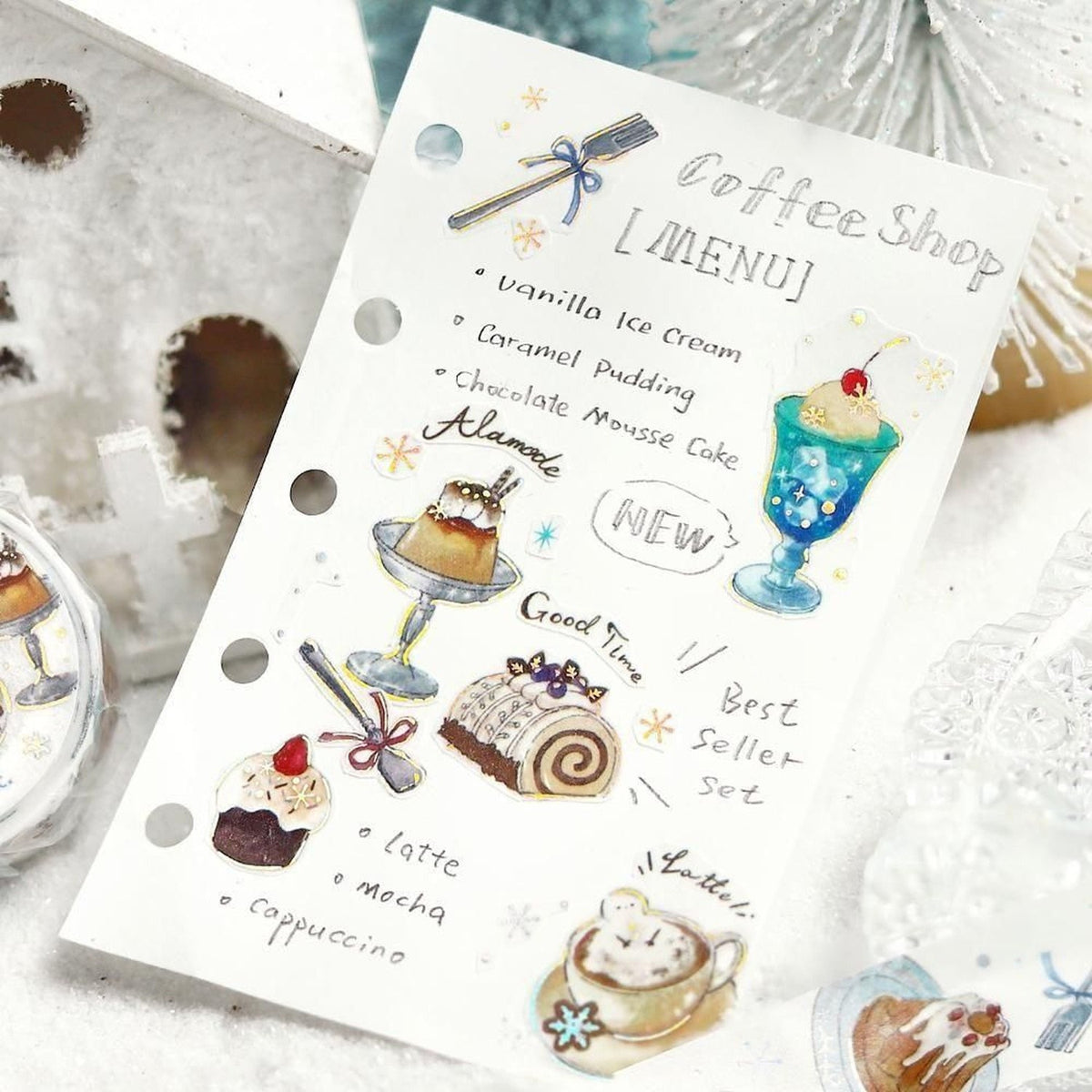 BGM 2026 Winter Limited Foil Washi Tape – Cafe à la Mode