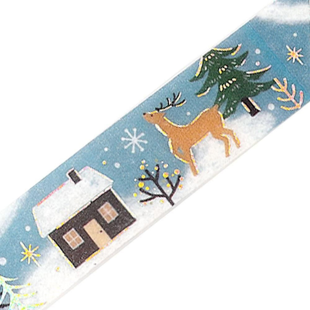 BGM 2026 Winter Limited Foil Washi Tape – Nordic Winter Landscape