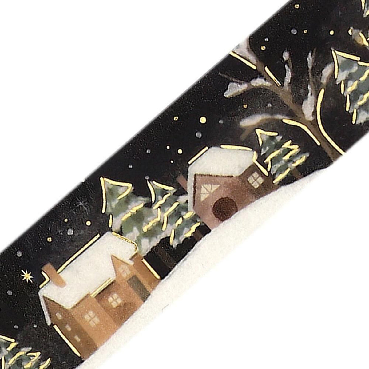 BGM 2026 Winter Limited Foil Washi Tape – Snowy Night