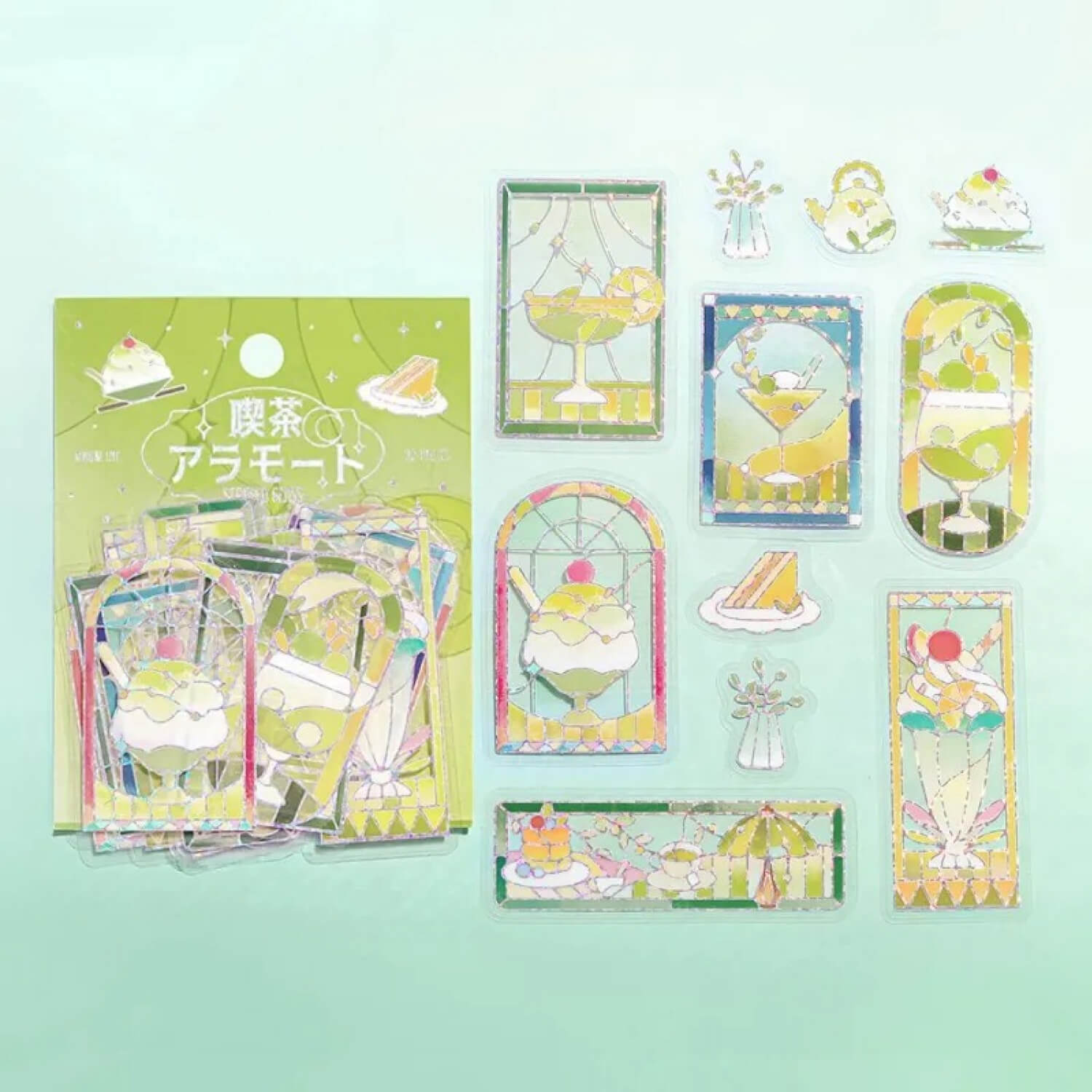 BGM Clear Stickers – Café à la Mode: Stained Glass Series