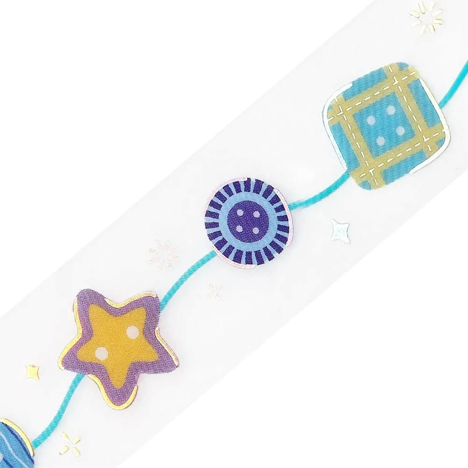BGM Clear Tape - Colorful Buttons