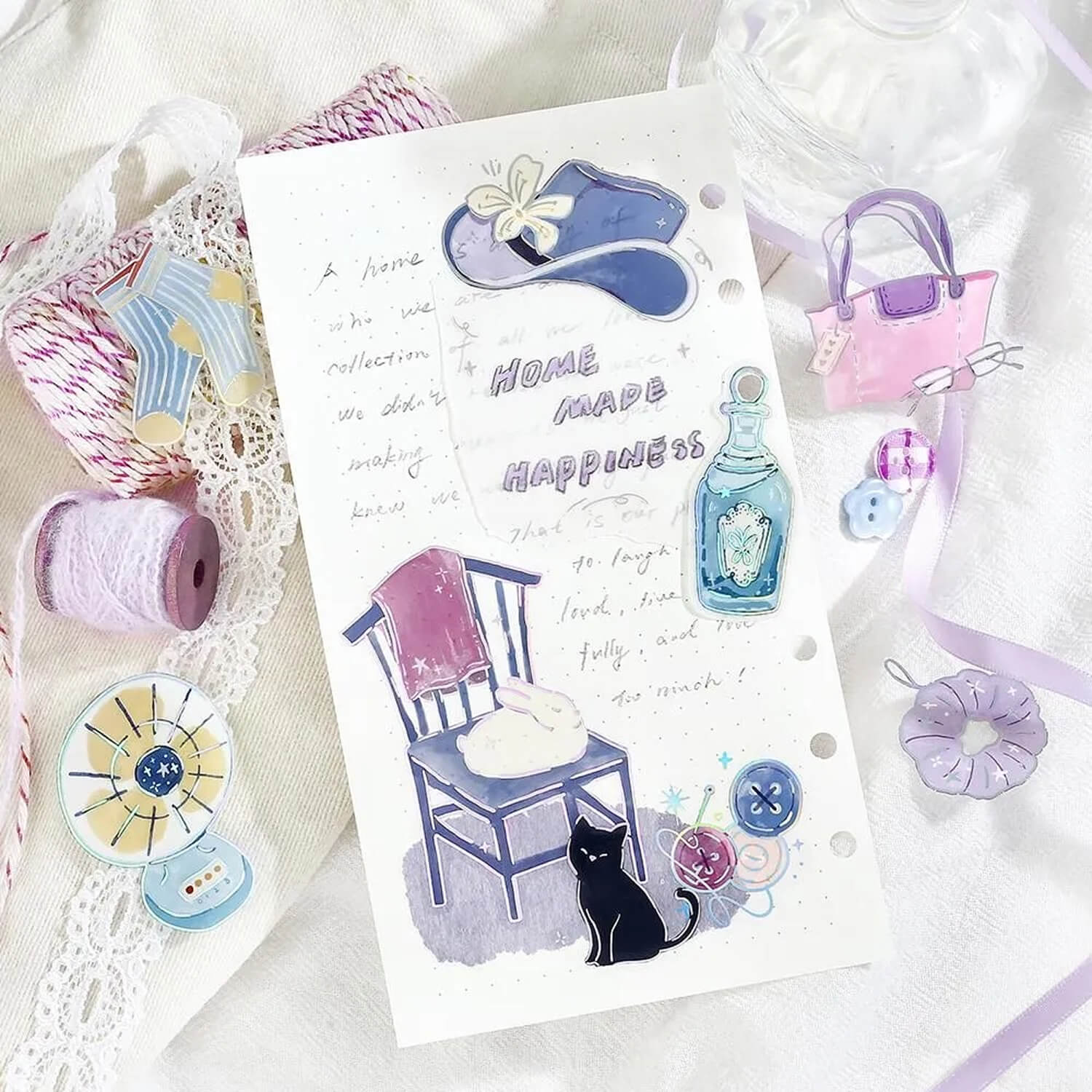 BGM Dolce Vita Foil Clear Stickers - Fragments of Daily Life
