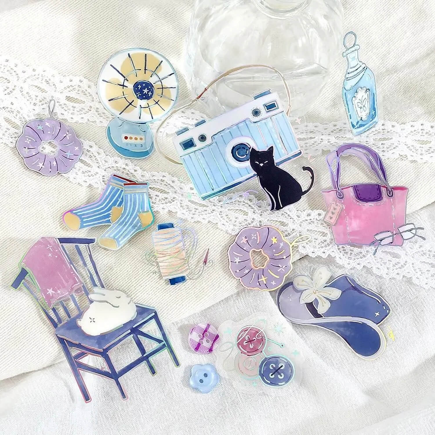 BGM Dolce Vita Foil Clear Stickers - Fragments of Daily Life