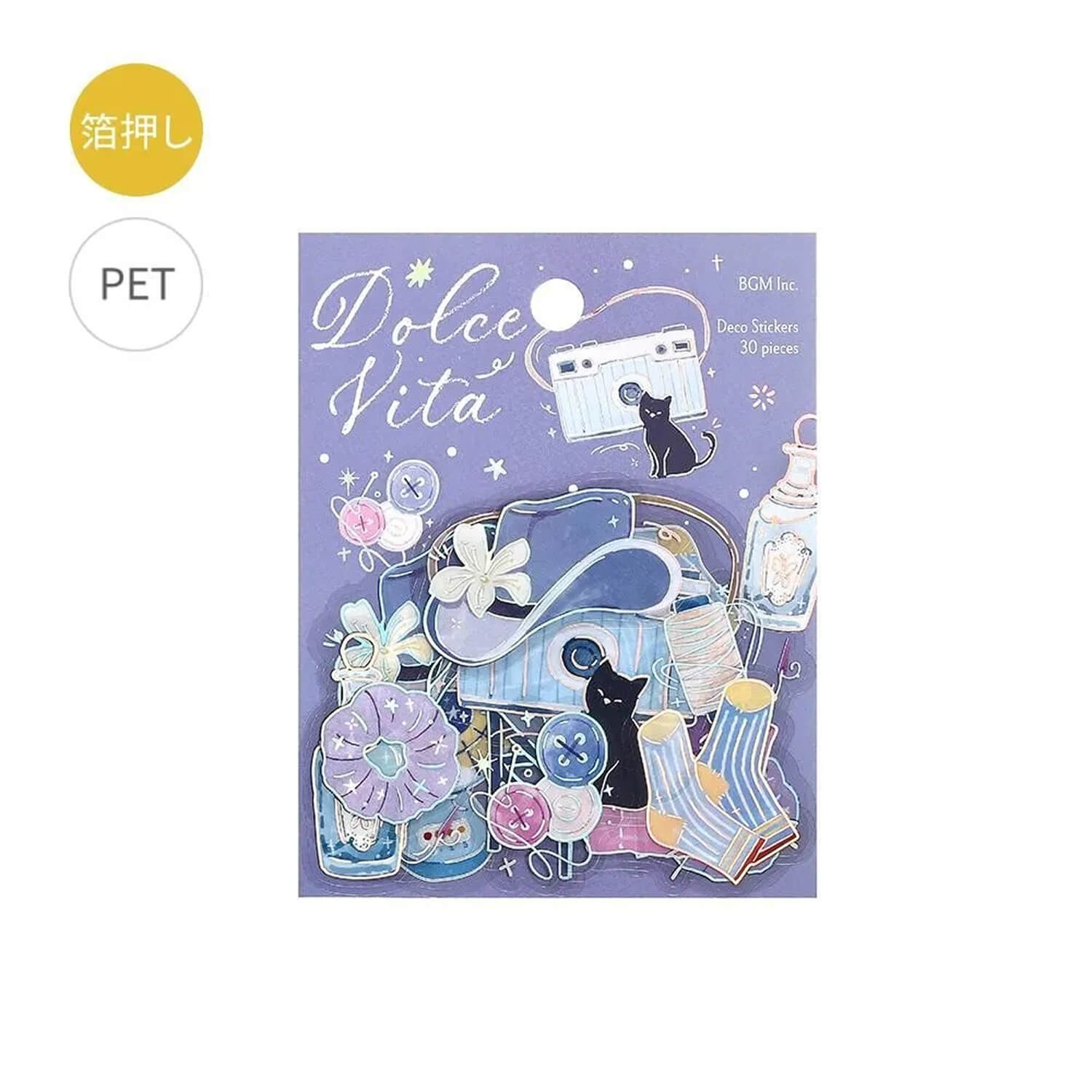 BGM Dolce Vita Foil Clear Stickers - Fragments of Daily Life