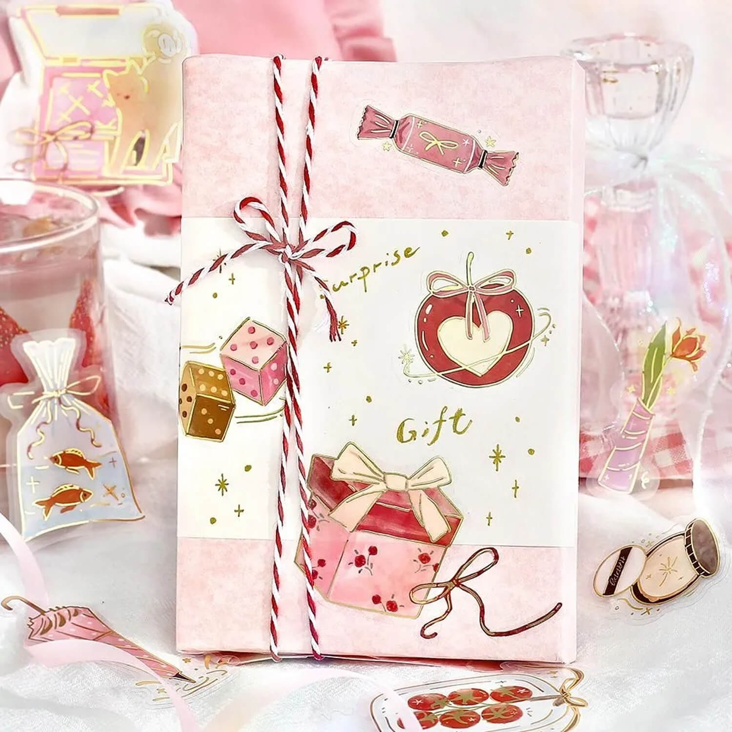 BGM Dolce Vita Foil Clear Stickers - Gift-Giving Weather