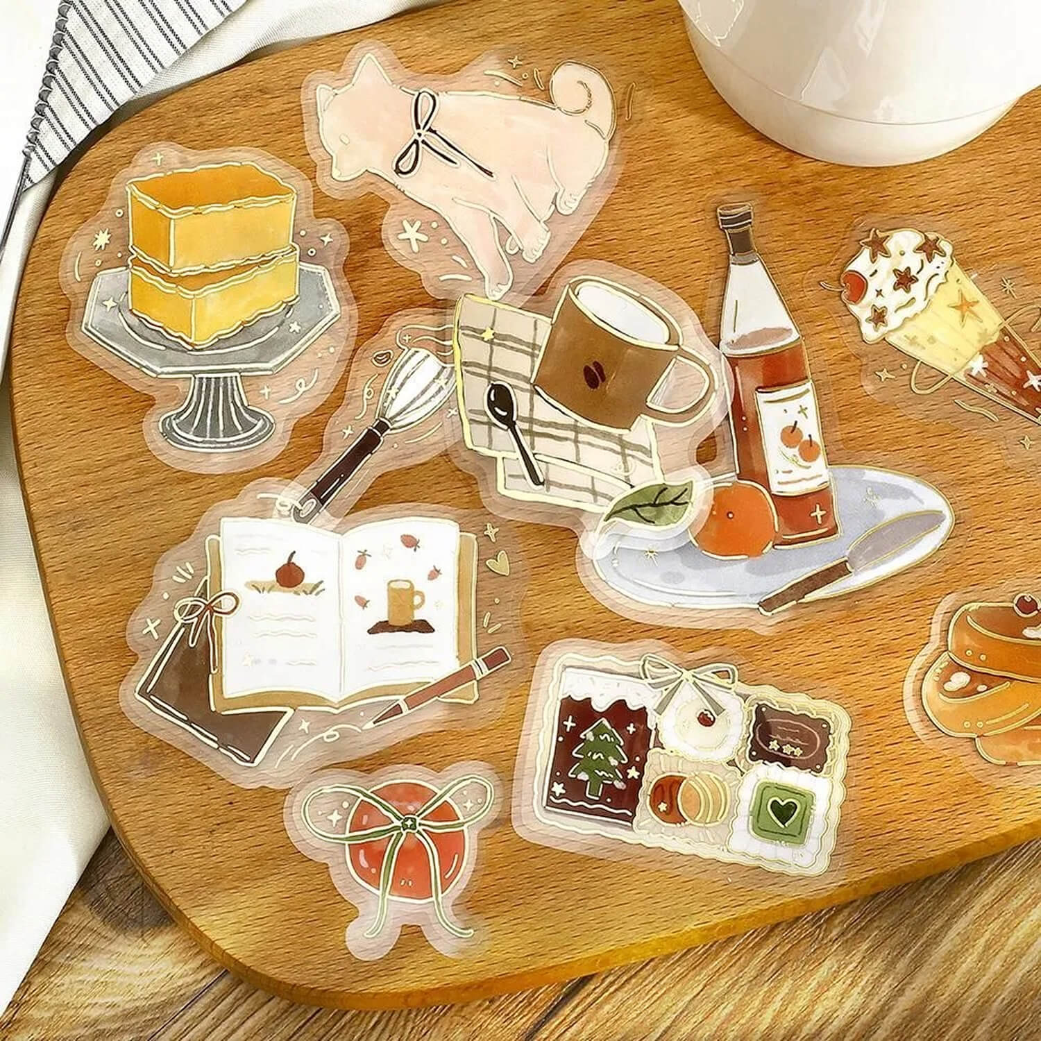 BGM Dolce Vita Foil Clear Stickers - Sweet Recipe