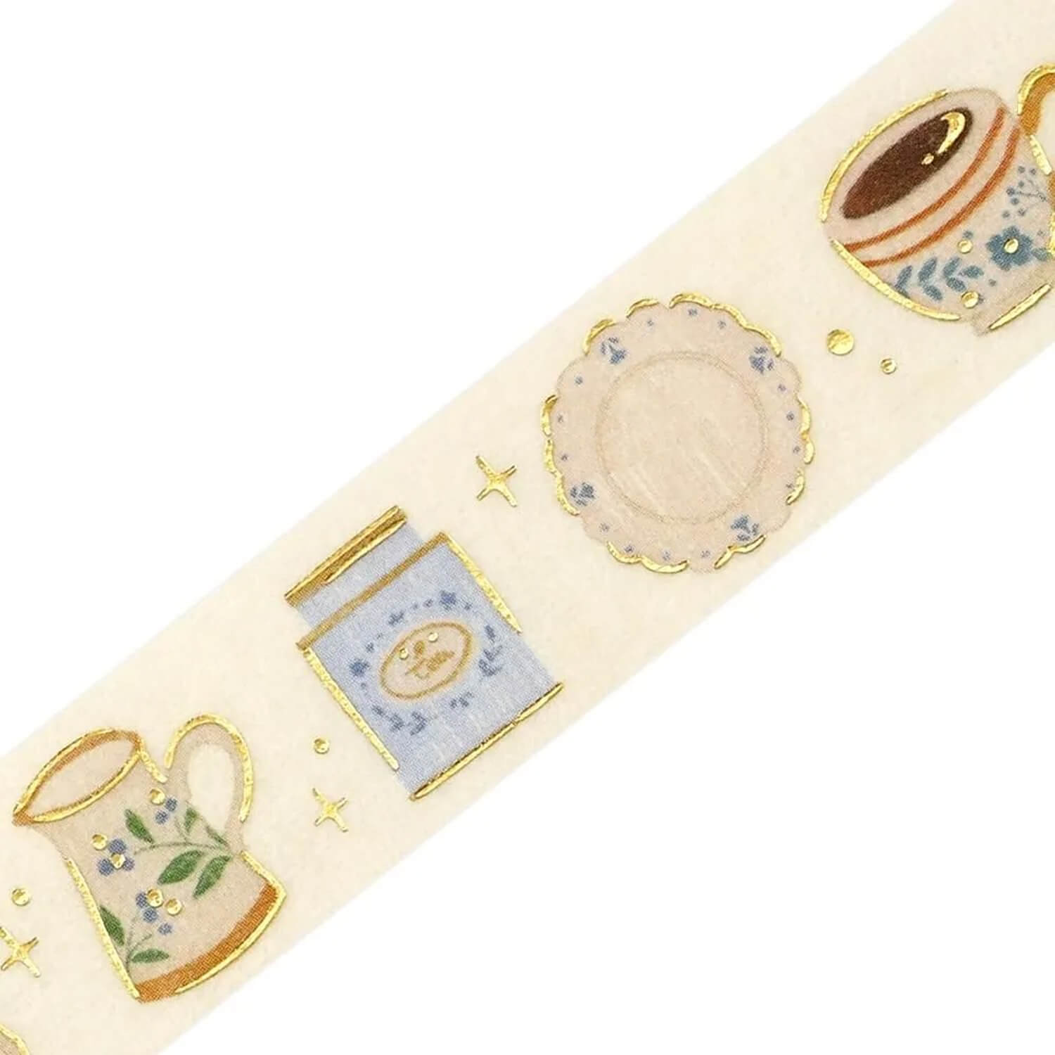 BGM Life Foil Washi Tape - Afternoon Tea Set