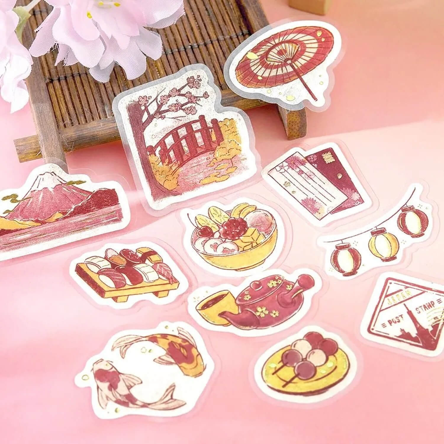 BGM Travel Fragments Foil Flake Stickers - To Japan
