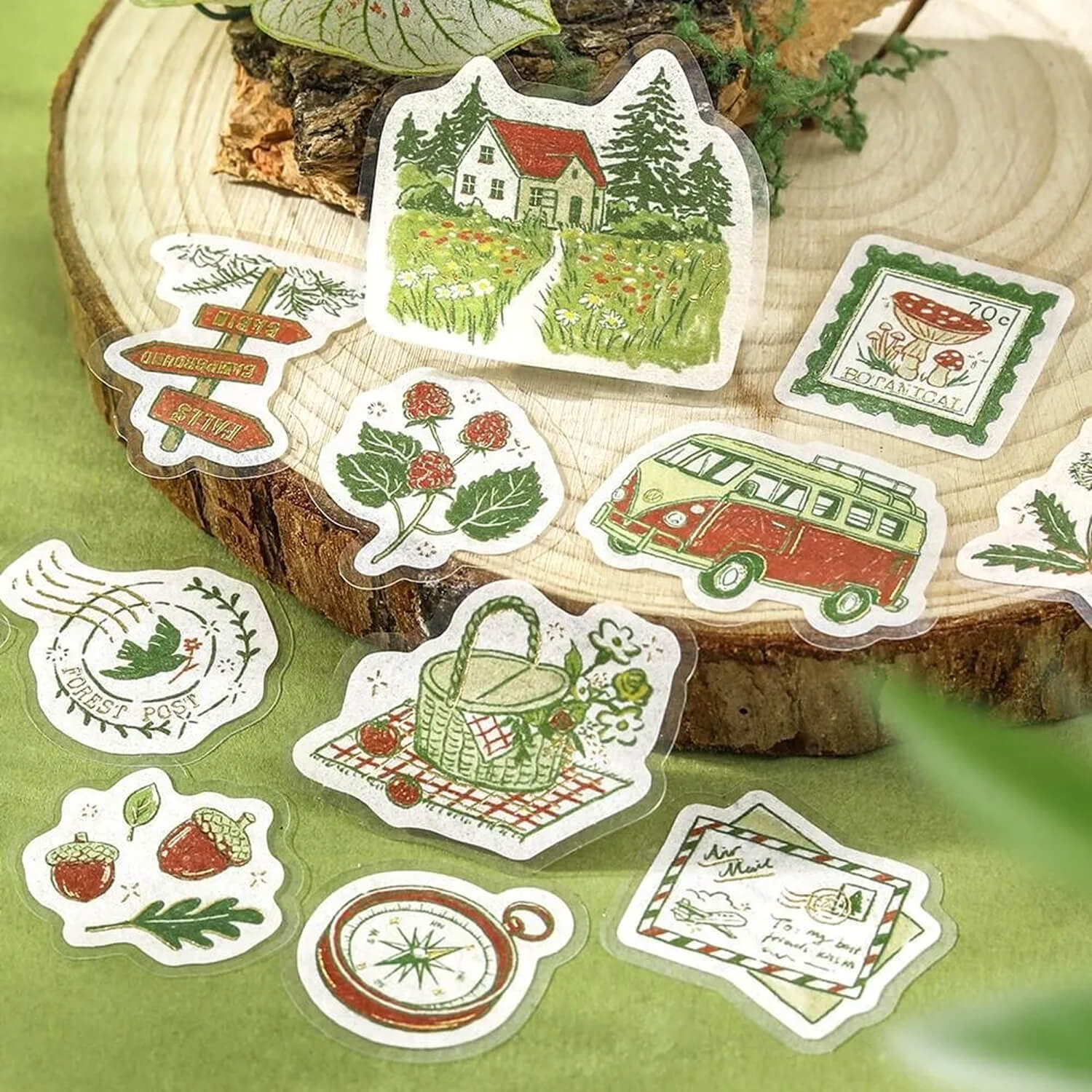 BGM Travel Fragments Foil Flake Stickers - To the Forest