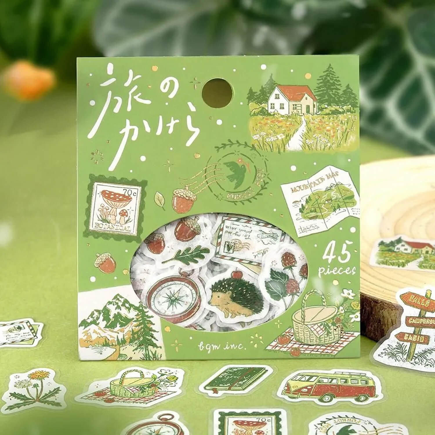 BGM Travel Fragments Foil Flake Stickers - To the Forest